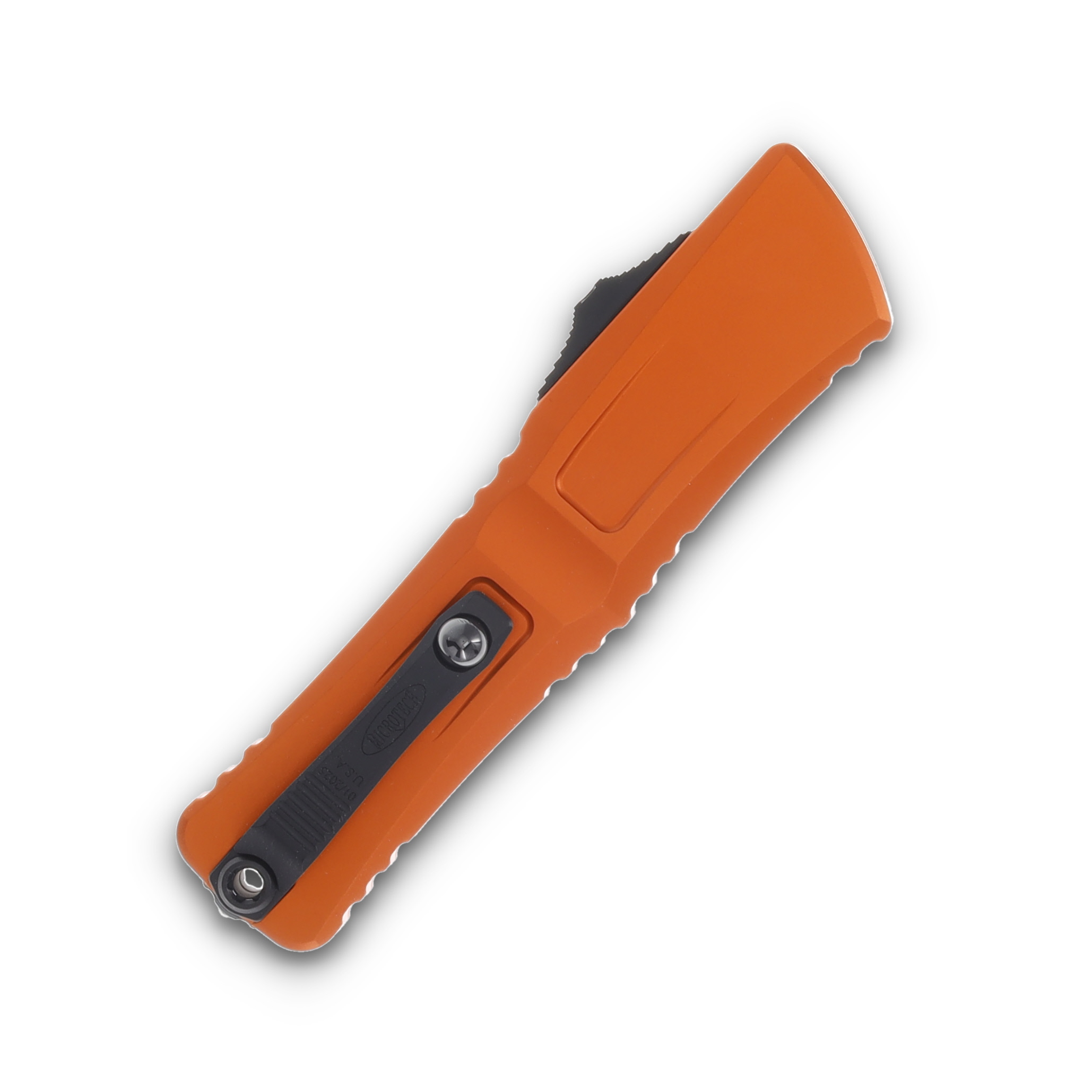 Microtech Knives OTF Combat Troodon Gen III Orange 4.0in Black Drop Point AUMT11431OR View 4