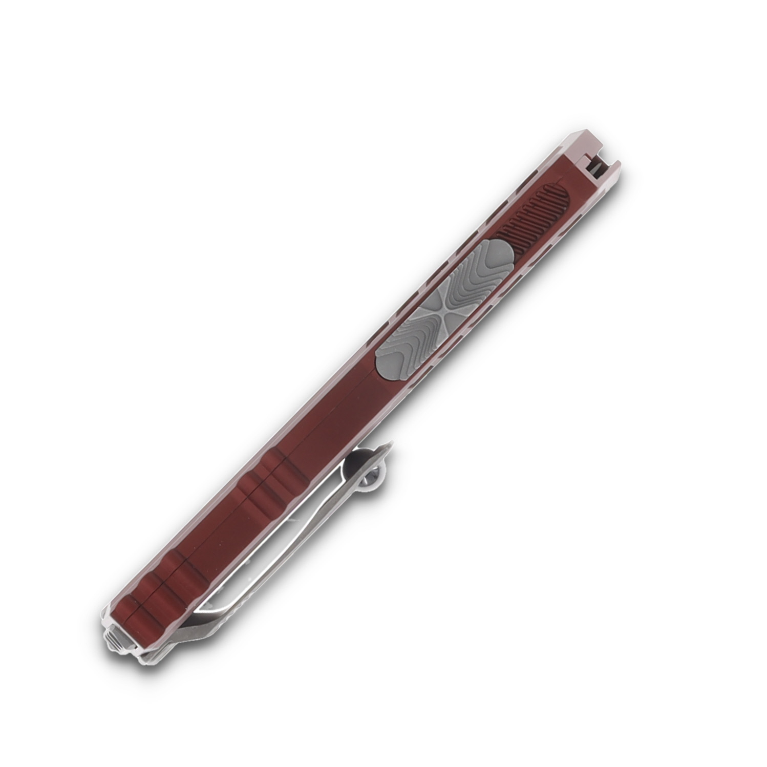 Microtech Knives Cypher II OTF Auto Merlot 3.5in Apocalyptic Blade AUMT124110APMR View 6