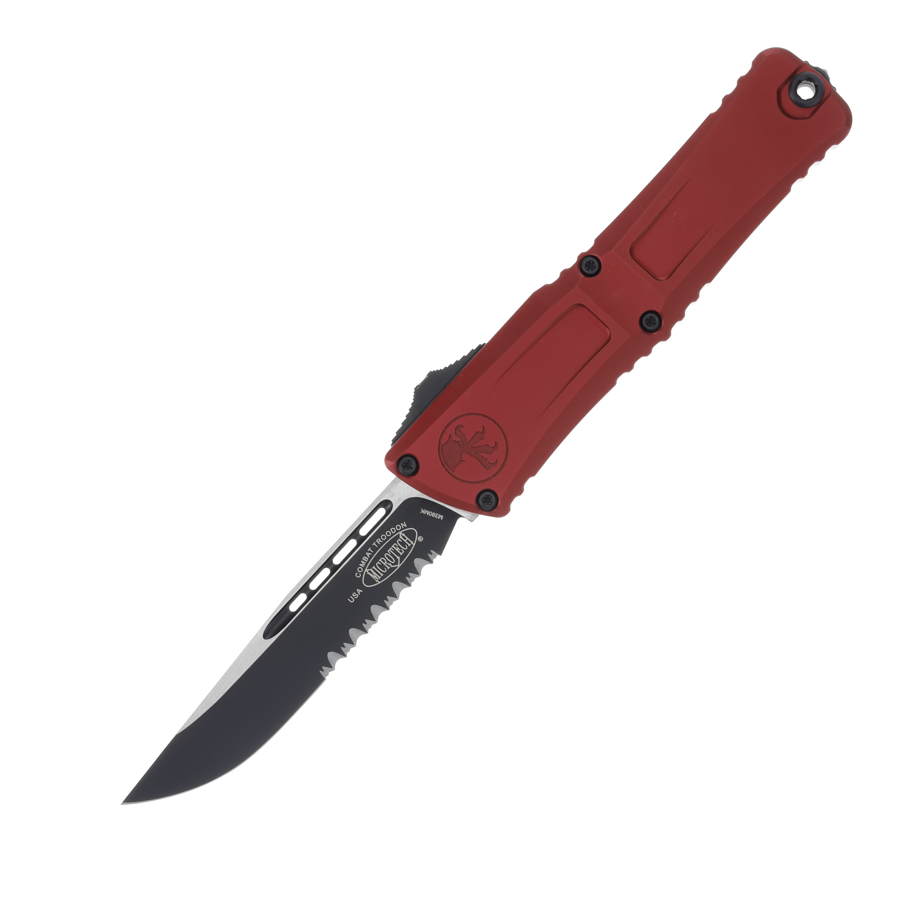 Microtech Knives OTF Combat Troodon Gen III Merlot 4.0in PS Black Drop Point AUMT11432MR View 1