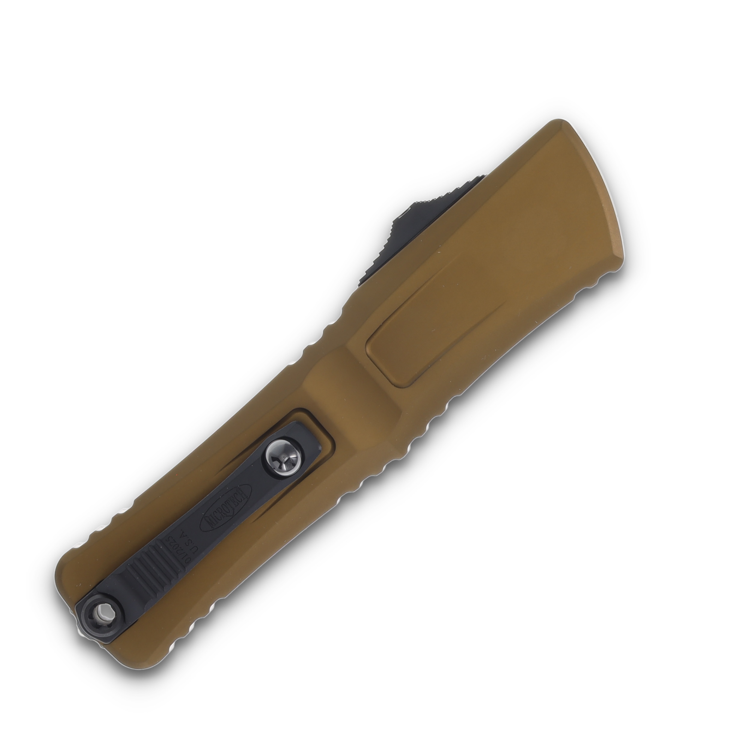 Microtech Knives OTF Combat Troodon Gen III Tan 4.0in Black Tanto Blade AUMT11441TA View 4