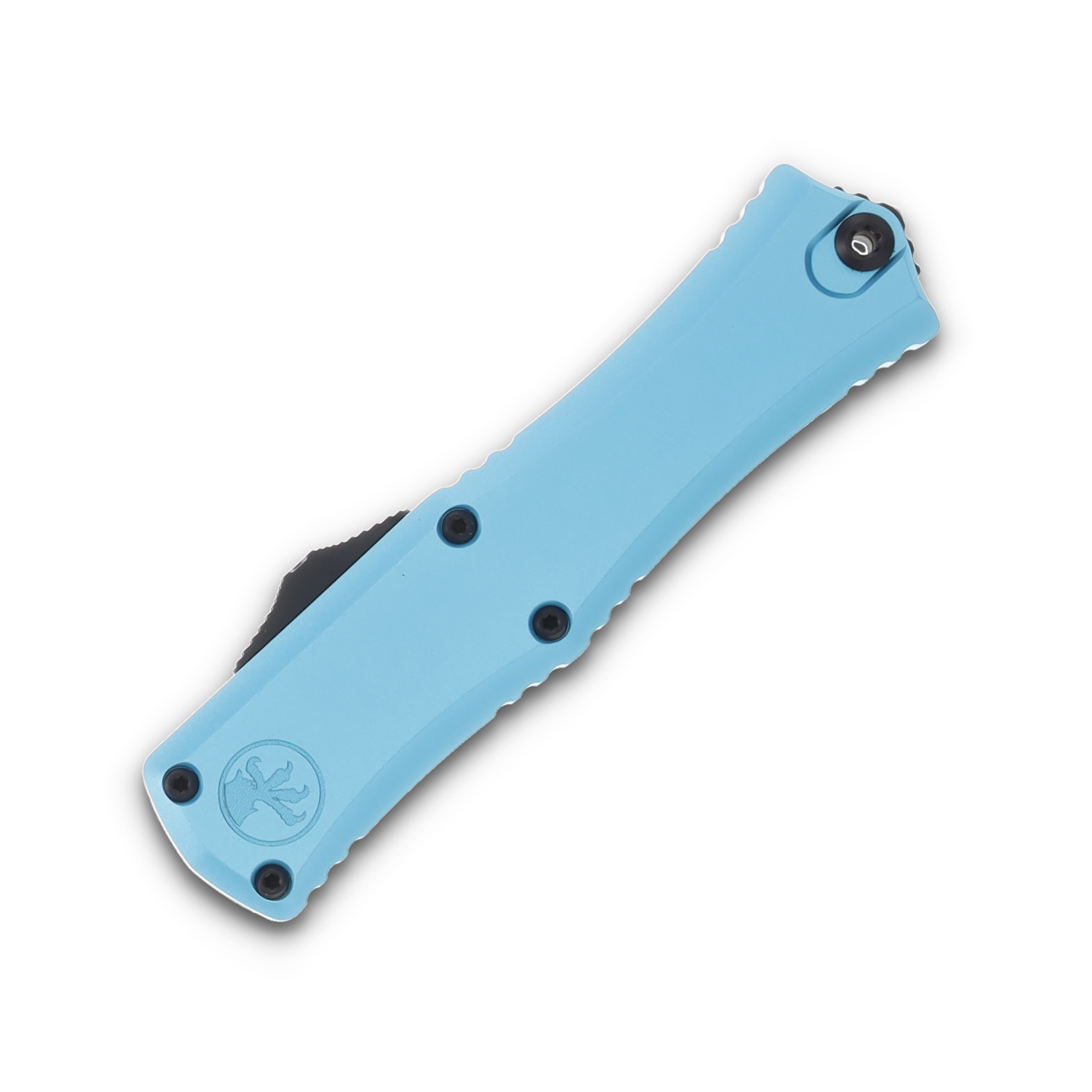 Microtech Hera II Mini OTF Automatic Knife Black Dagger/Turquoise AUMT1702M1TQ View 3