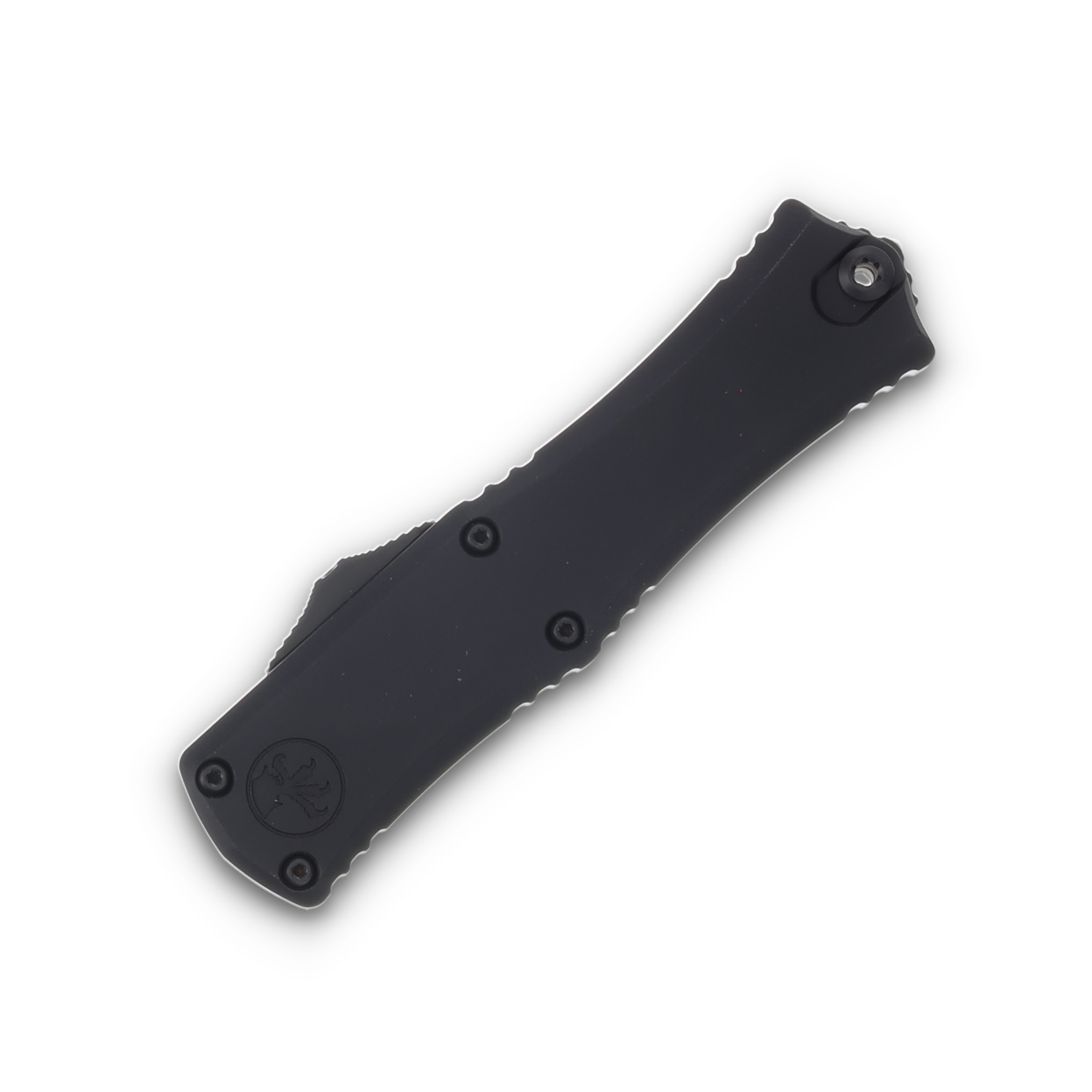 Microtech Hera II Mini OTF Automatic Knife Half Serrated Tactical Black AUMT1703M2T View 3