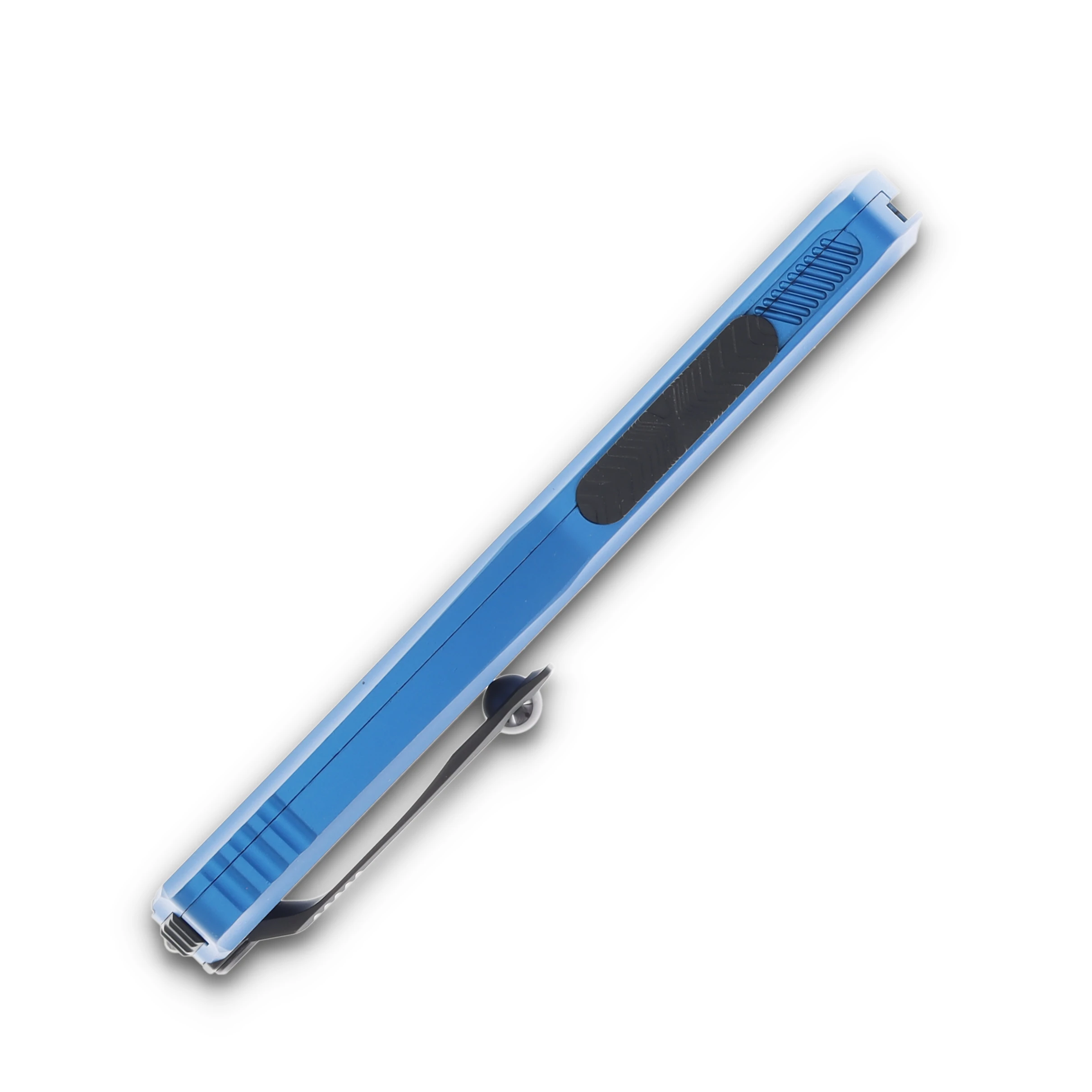 Microtech Hera II Mini OTF Automatic Knife Black Recurve/Blue AUMT17051BL View 5