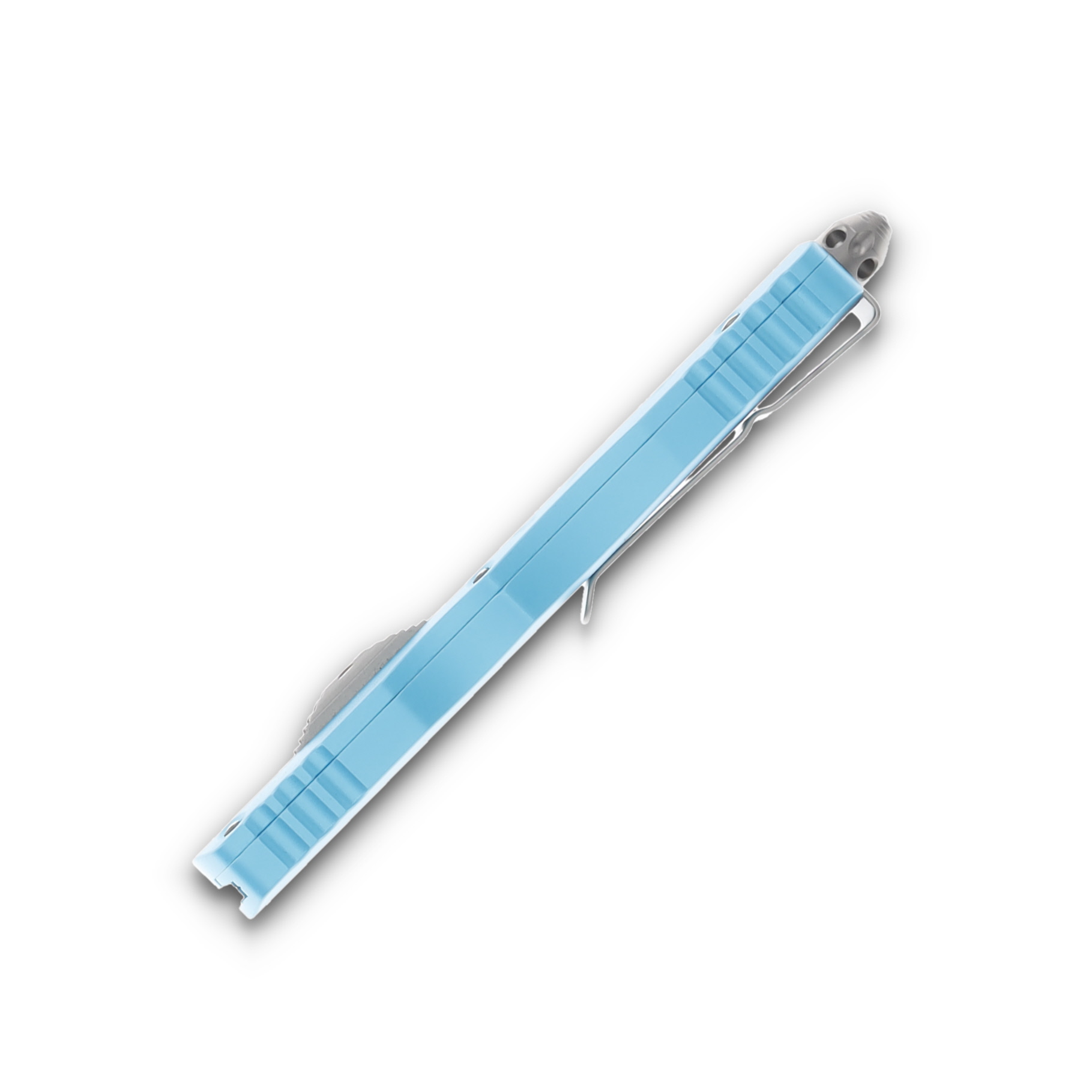 Microtech Knives Dirac Delta DE OTF Auto Turquoise 3.75in Satin Dagger AUMT2274TQ View 5