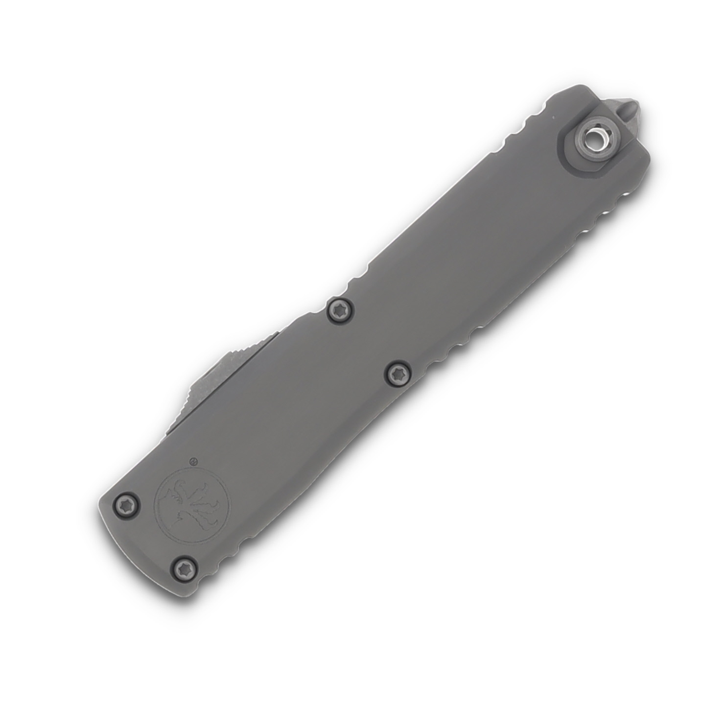 Microtech Knives Ultratech GEN III ZBP OTF Natural Clear 3.55in Apoc Drop Point AUMT112110APNC View 3