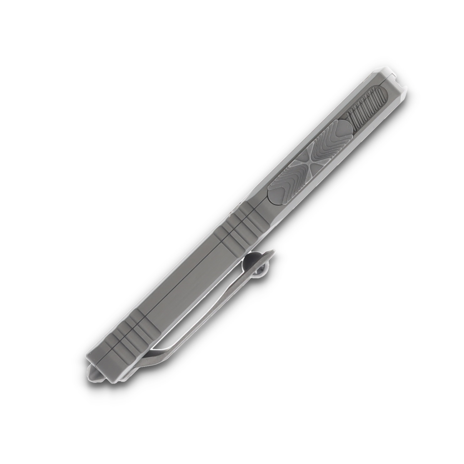 Microtech Knives Ultratech GEN III ZBP OTF Natural Clear 3.55in Apoc Drop Point AUMT112110APNC View 6
