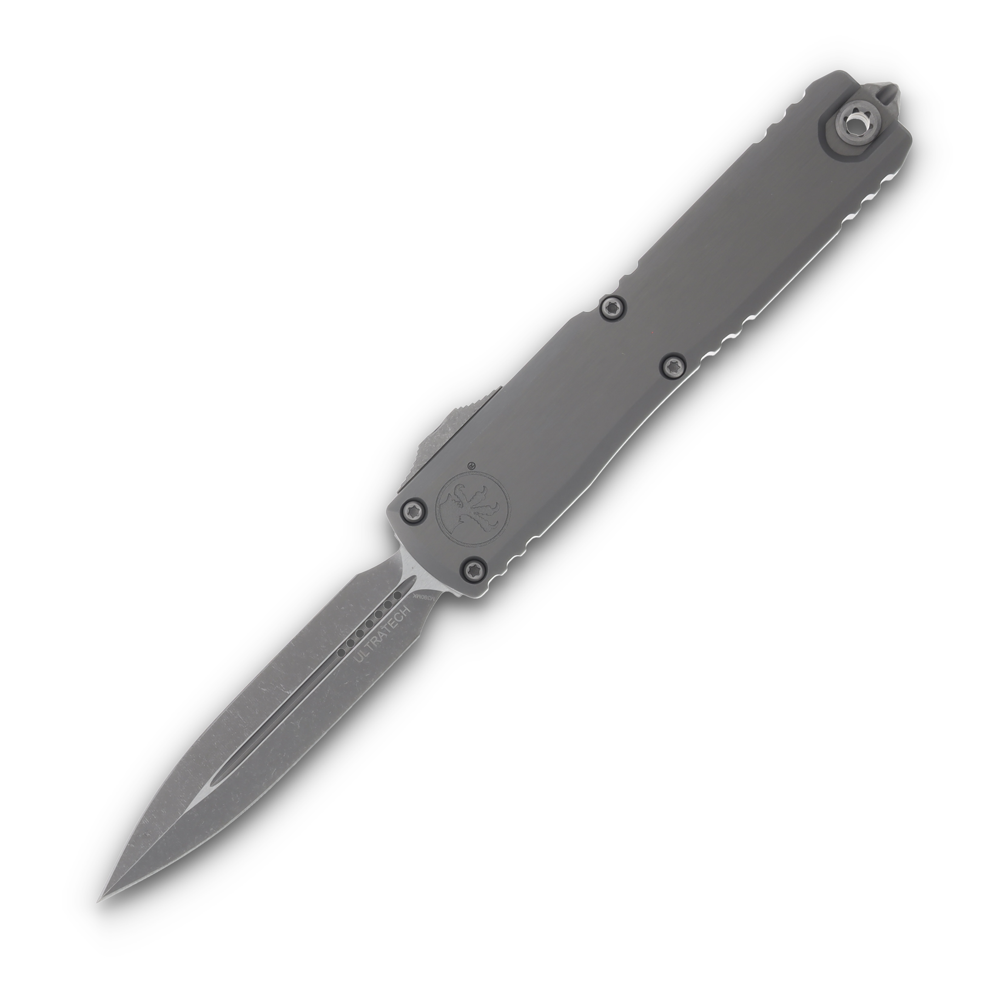 Microtech Knives Ultratech GEN III ZBP OTF Natural Clear 3.55in Apocalyptic Dagger AUMT112210APNC View 1