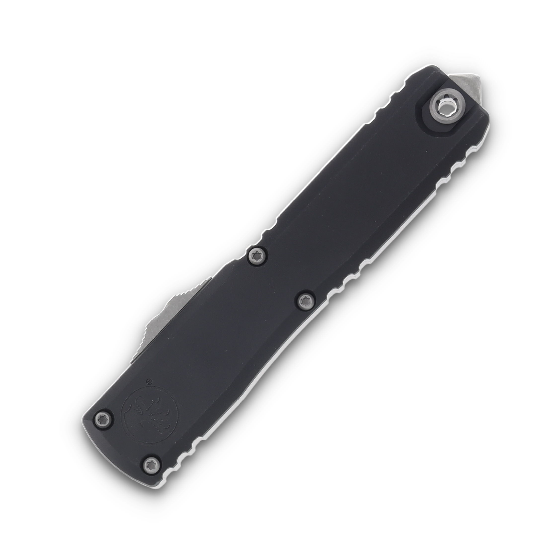 Microtech Knives Ultratech GEN III ZBP OTF DE 3.55in Part Serr Apoc Dagger AUMT112211AP View 3