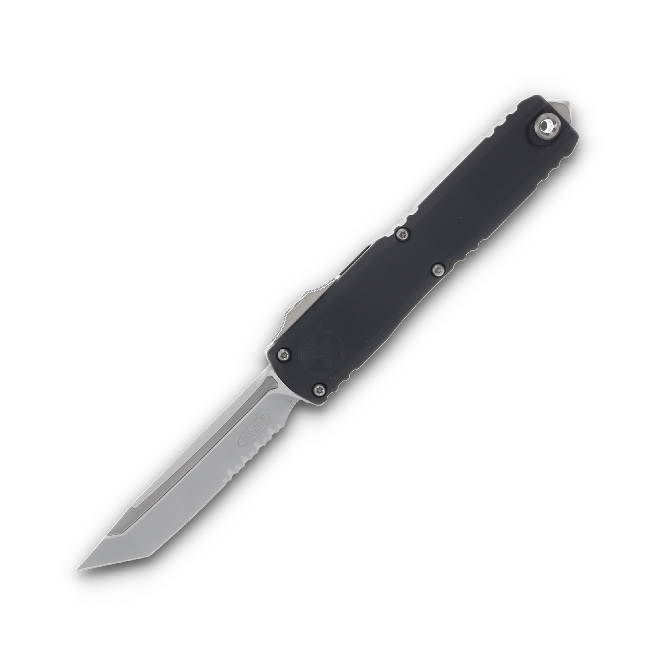 Microtech Knives Ultratech GEN III ZBP OTF 3.55in Part Serr SW Tanto AUMT112311 View 1