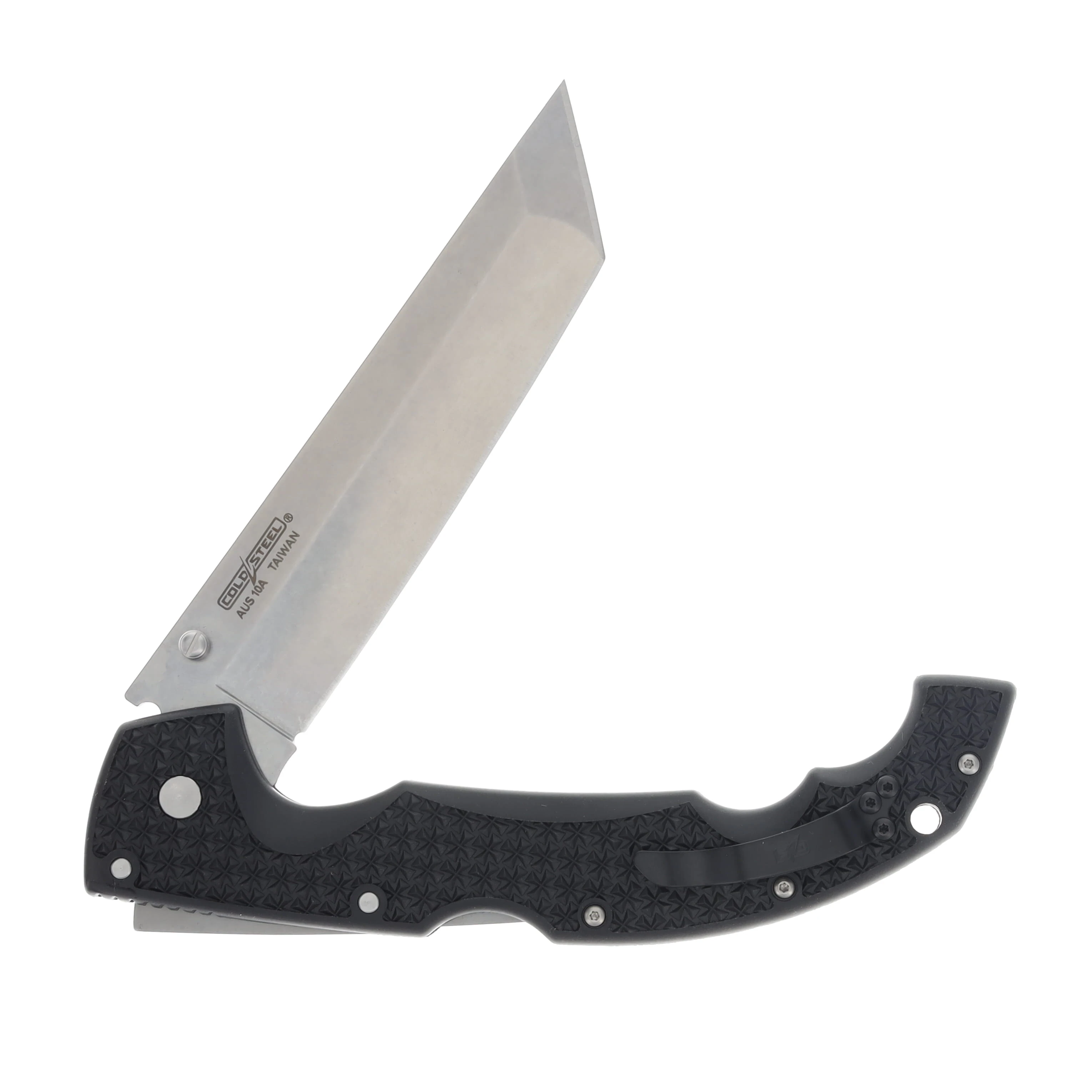 Cold Steel XL Voyager Folding Knife 5.5in Plain Stonewash Tanto Blade CS29AXT View 3