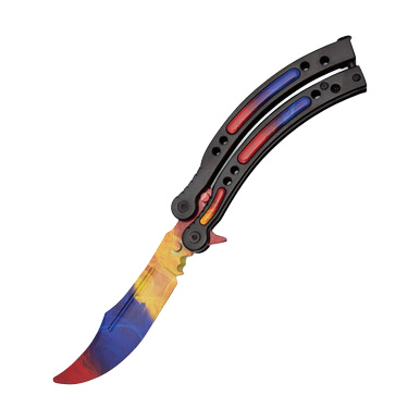 Balisong Trainer Marble Fade View 1