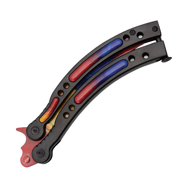 Balisong Trainer Marble Fade View 3