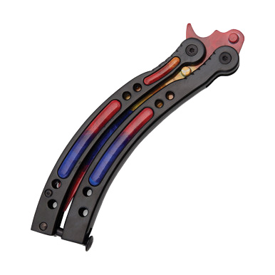 Balisong Trainer Marble Fade View 4