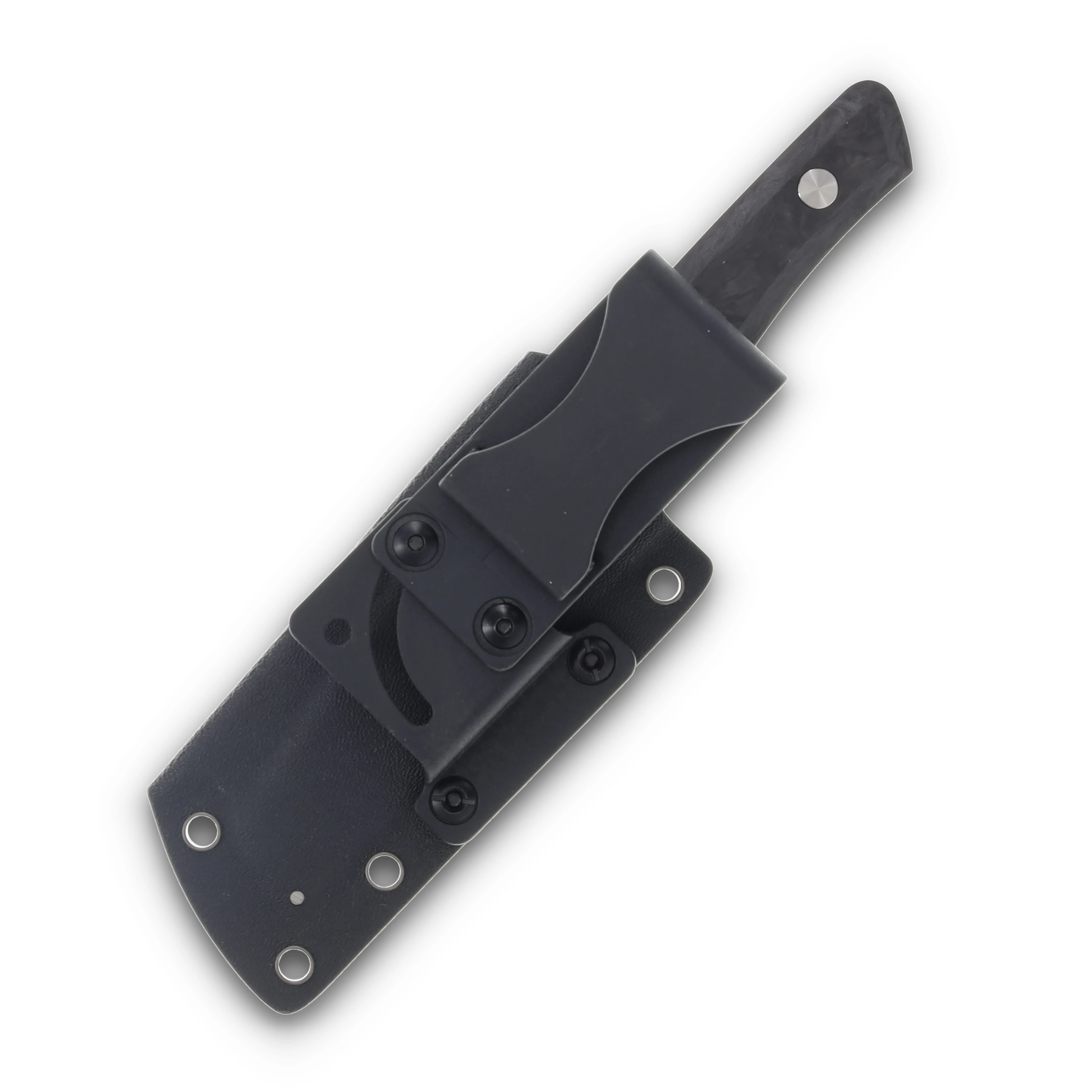 Vero Axon Fixed Blade Knife Belt Satin/Marbled Carbon Fiber FBK286F-1 View 7