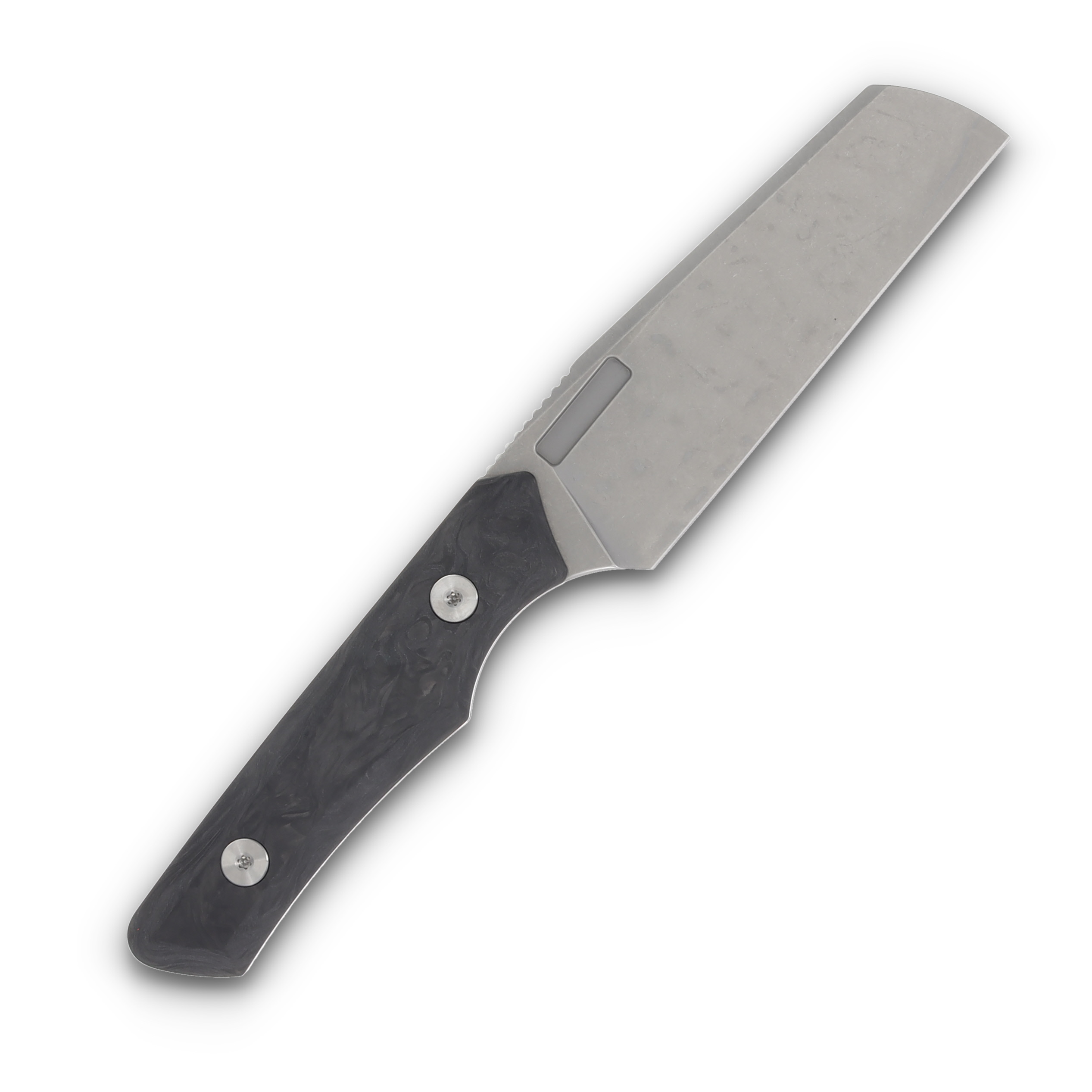 Vero Axon Fixed Blade Knife Stonewash/Marbled Carbon Fiber FBK286F-5 View 3