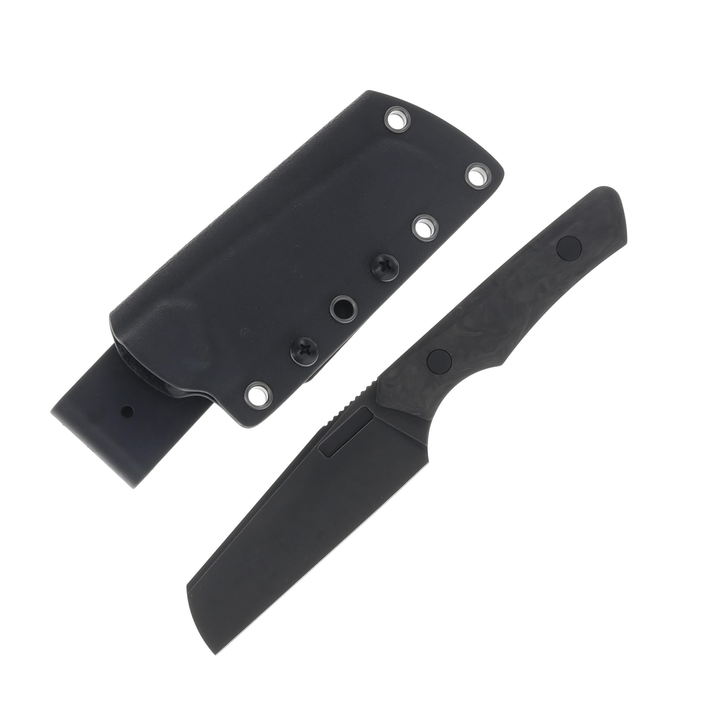 Vero Axon Fixed Blade Knife Blackwash/Marbled Carbon Fiber FBK286F-4 View 1
