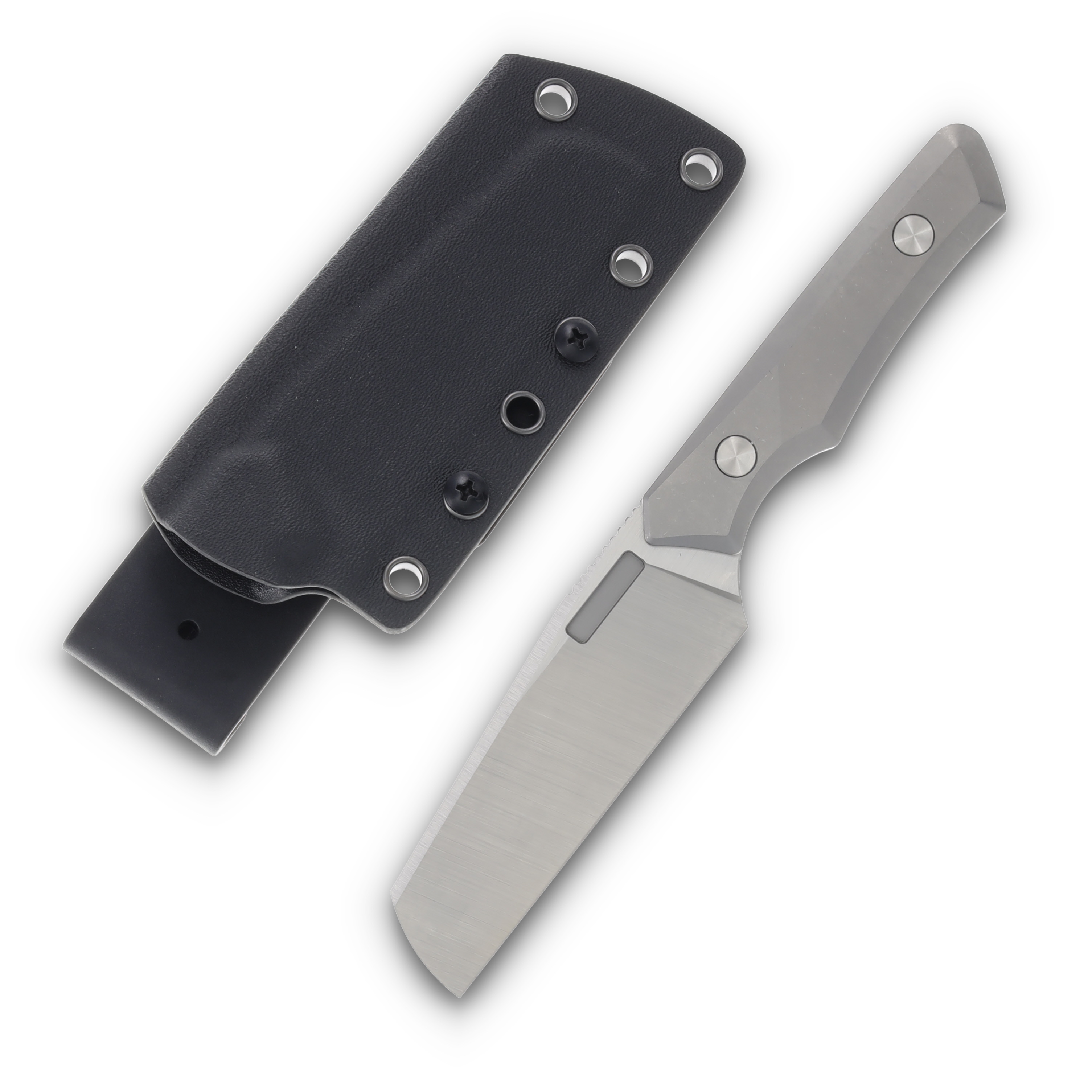 Vero Axon Fixed Blade Knife Belt Satin/Titanium FBK286H-1 View 1