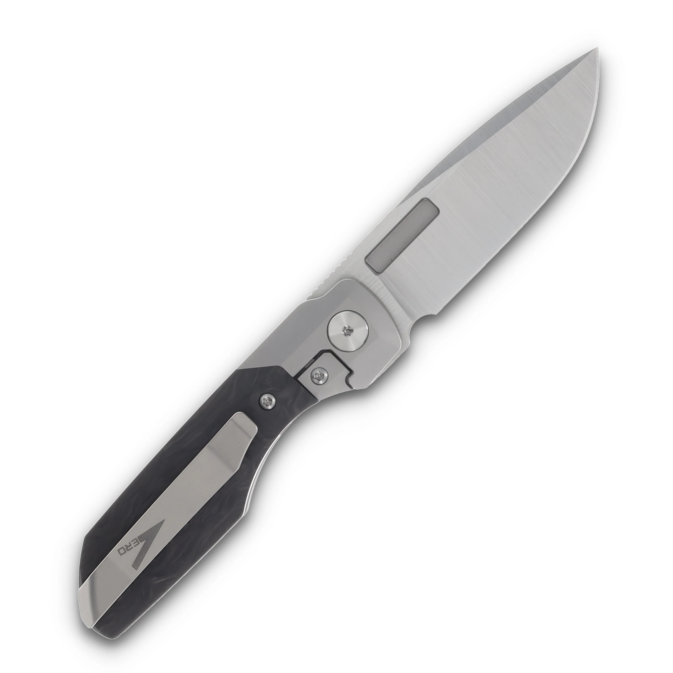 Vero Synapse Folding Knife Belt Satin/Marbled Carbon Fiber LLKB380E-1 View 2
