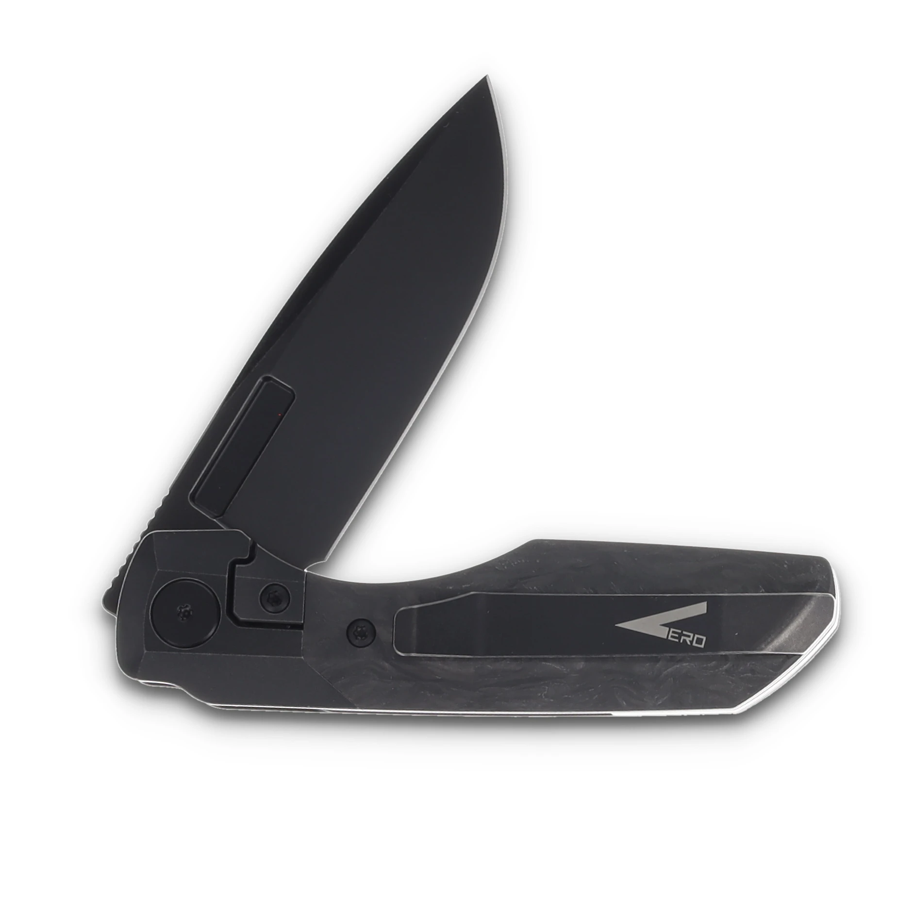 Vero Synapse Folding Knife Blackwash/Marbled Carbon Fiber LLKB380E-4 View 4