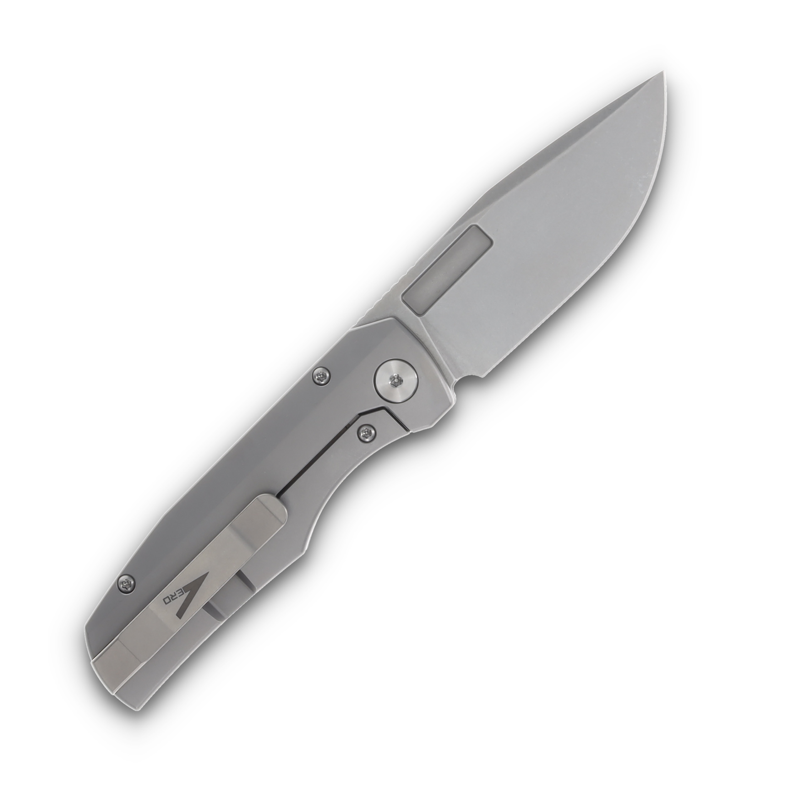 Vero Engineering Nova Mini Folding Knife Stonewash/Titanium