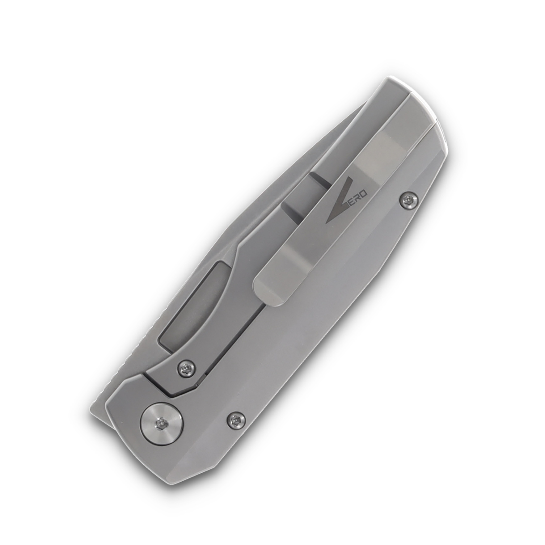 Vero Engineering Nova Mini Folding Knife Stonewash/Titanium