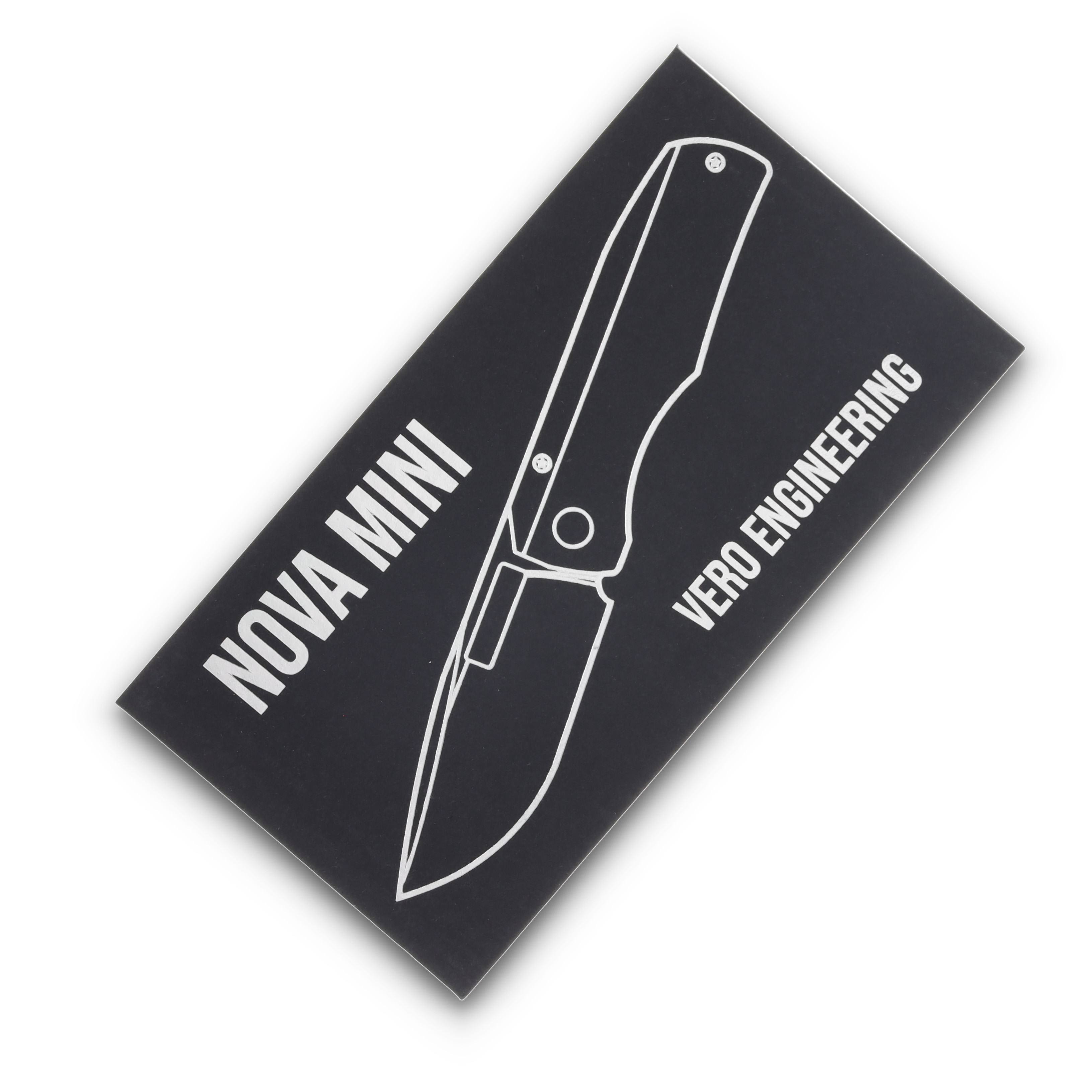 Vero Engineering Nova Mini Folding Knife Stonewash/Titanium