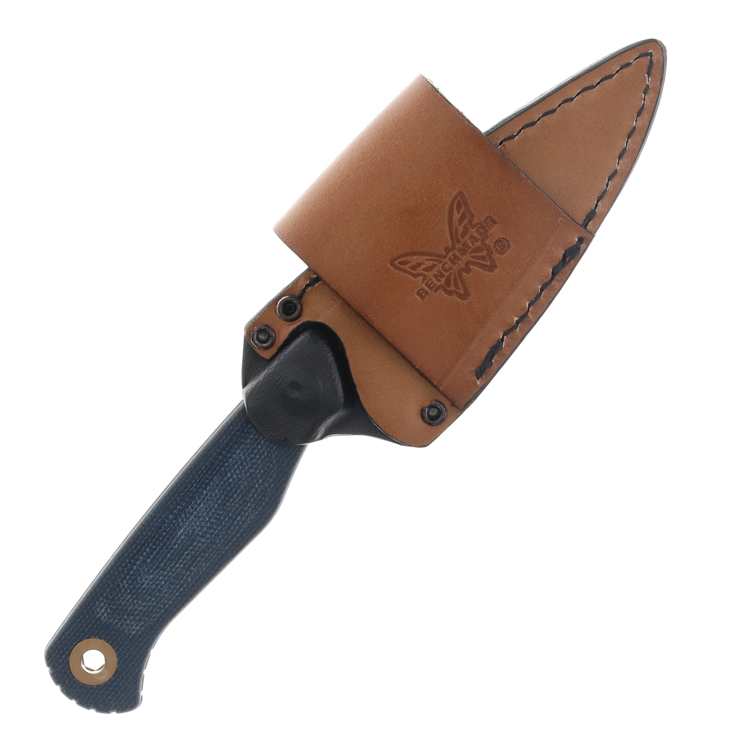 Benchmade Dacian Fixed Blade Denim Micarta 3.54in Stonewash Spear Point BM203-04 View 3