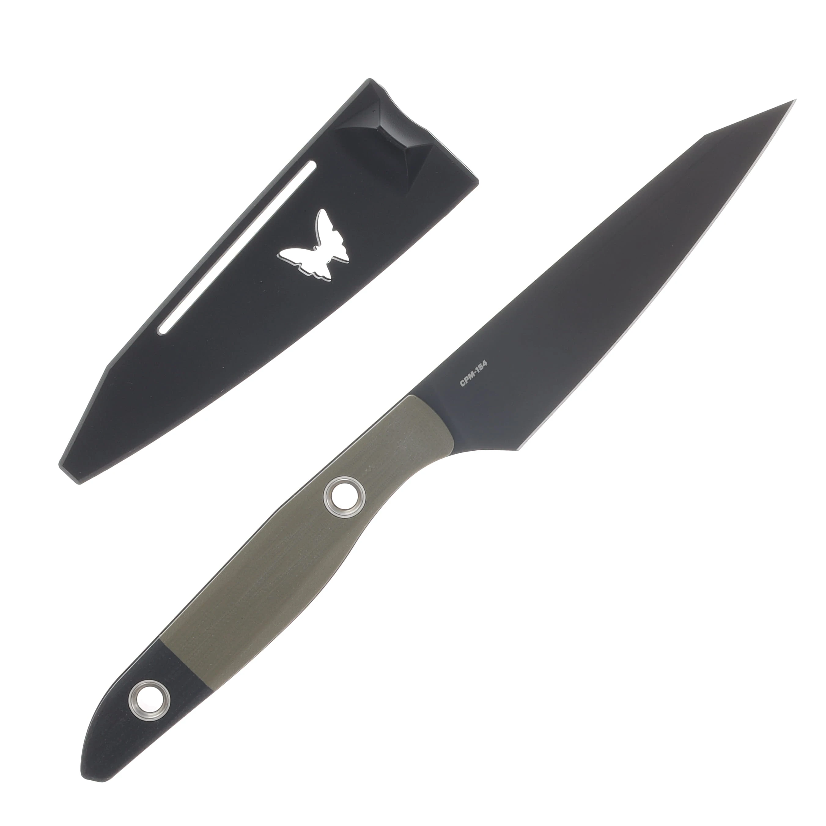 Benchmade True Paring Kitchen Knife OD Green G10 With Black G10 Bolster BM4045BK-01 View 2