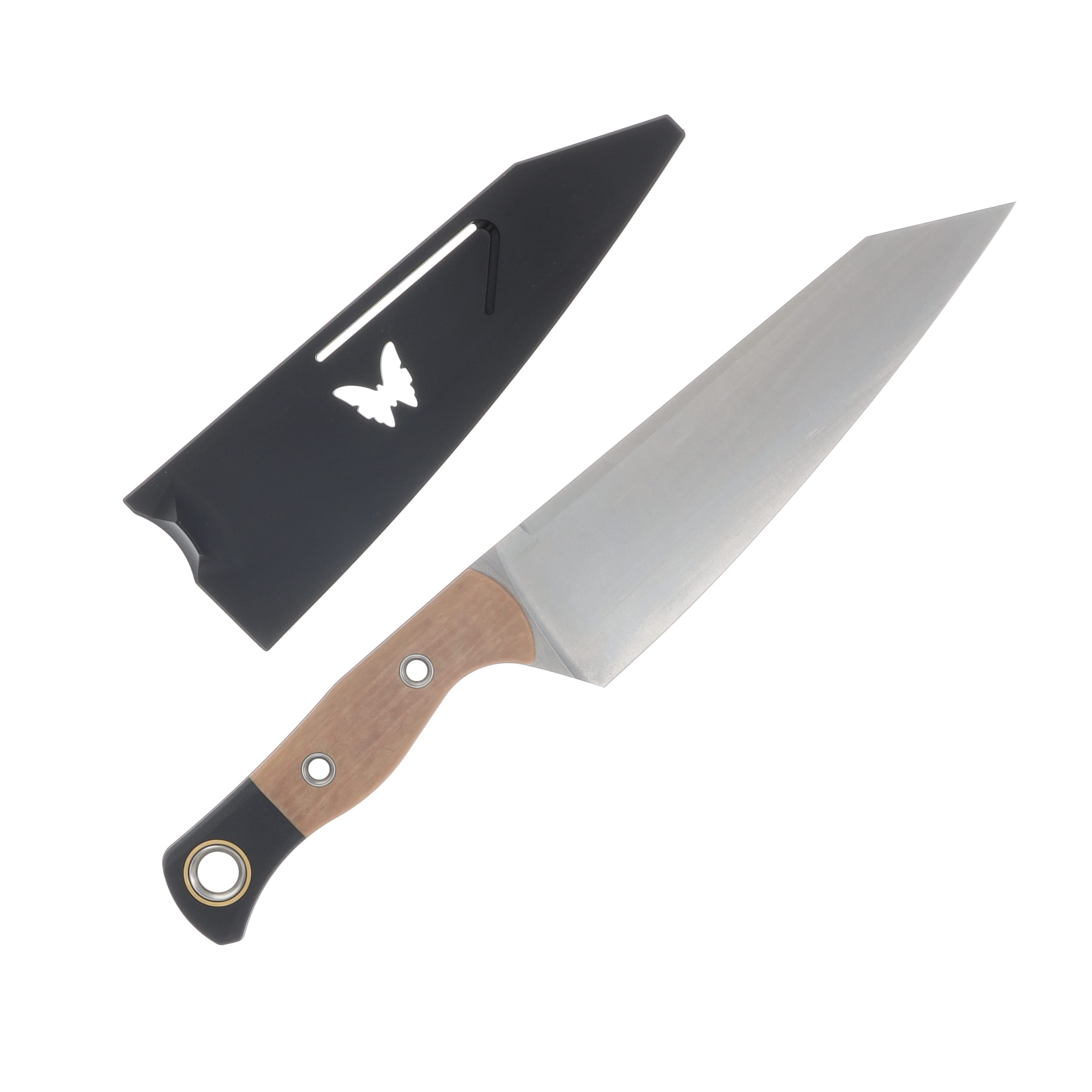 Benchmade Master Utility Knife Maple Valley Richlite With Black G10 Bolster - Stonewash BM4070-02 View 2