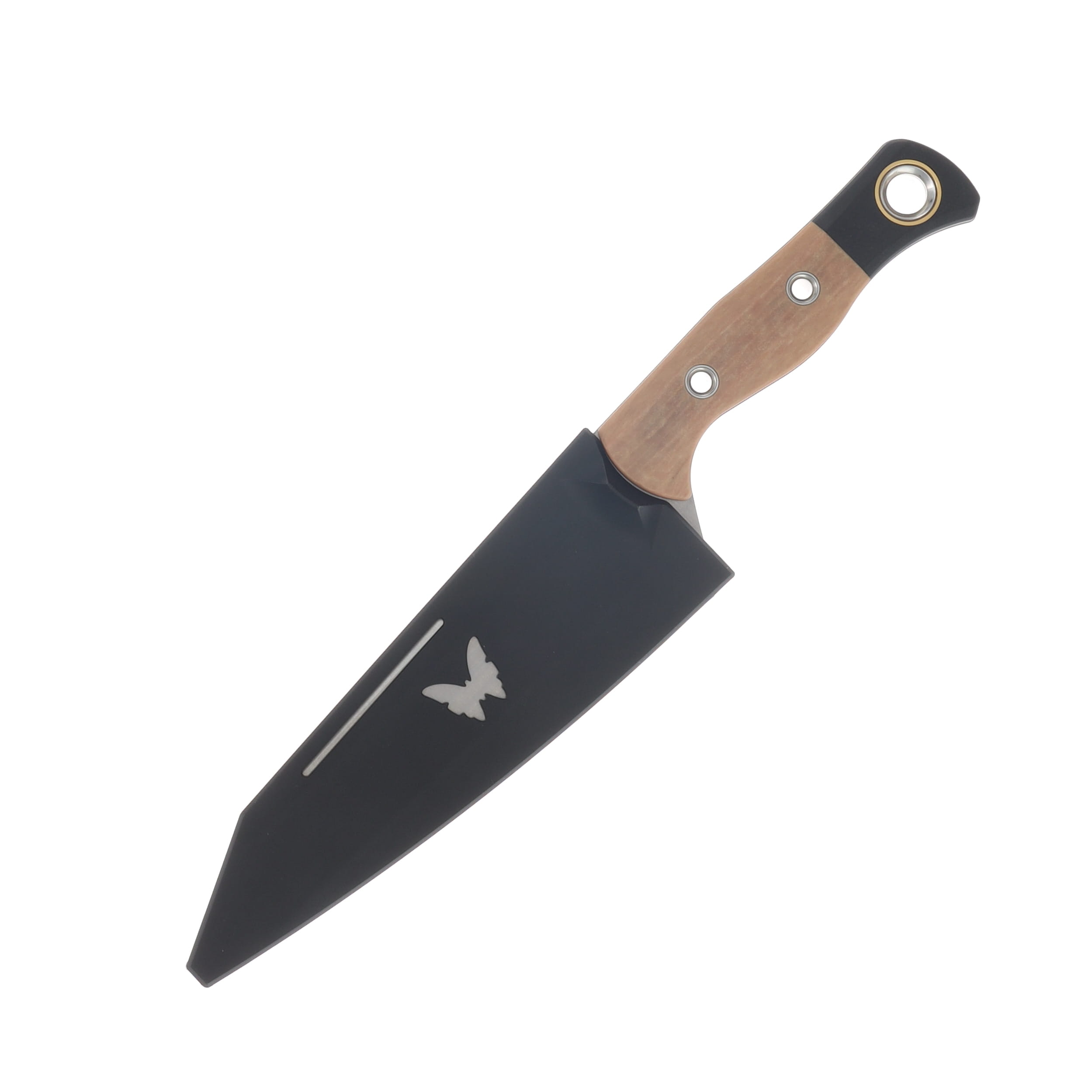 Benchmade Master Utility Knife Maple Valley Richlite With Black G10 Bolster - Stonewash BM4070-02 View 4