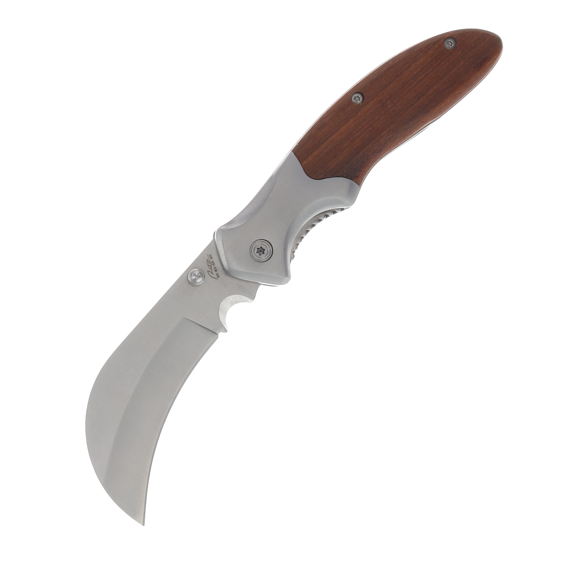 SZCO Supplies Steel Bolster Hawkbill Folding Knife 3.25in Satin Blade 211637 View 2