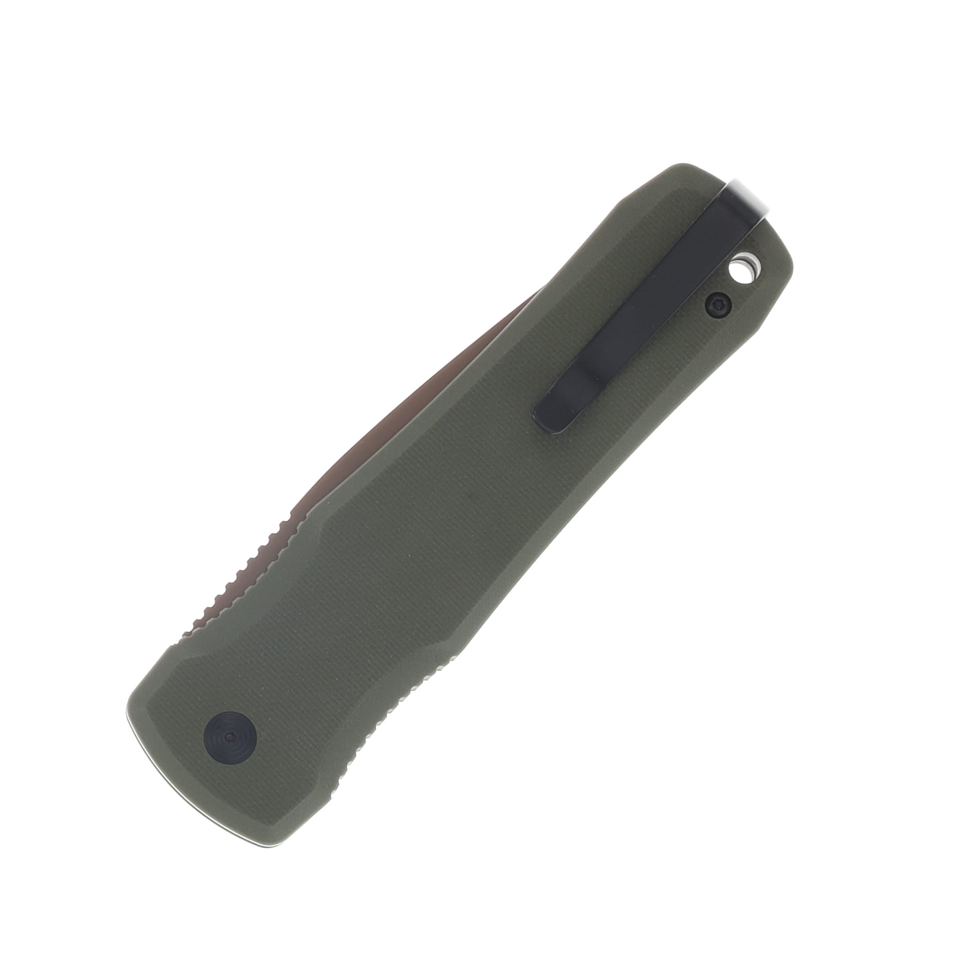 Sog SMKW Exclusive Auto Spec Elite 2 OD Green G-10 Handle FDE Drop Point Blade AUSOG-SE-65 View 4