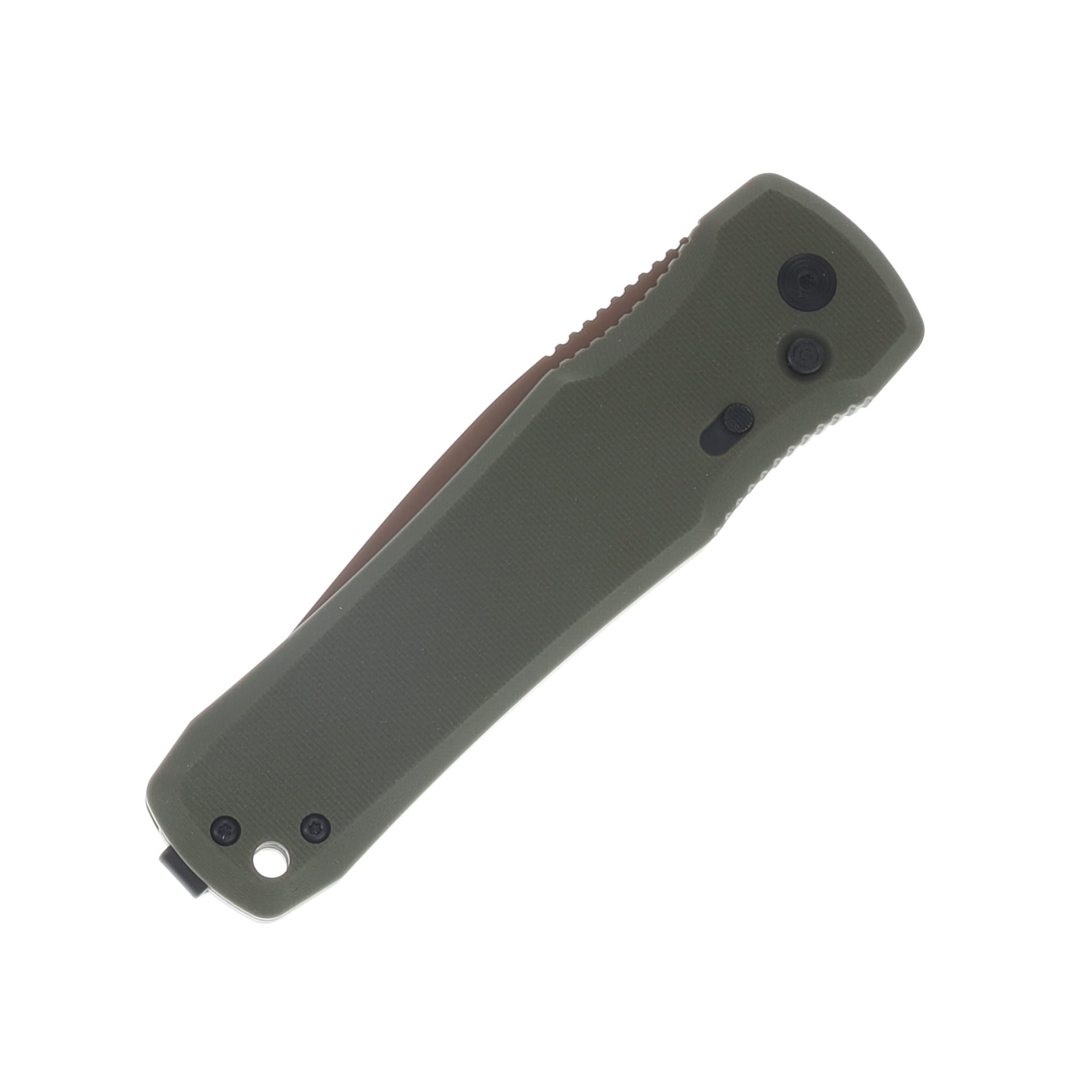 Sog SMKW Exclusive Auto Spec Elite 2 OD Green G-10 Handle FDE Drop Point Blade AUSOG-SE-65 View 3