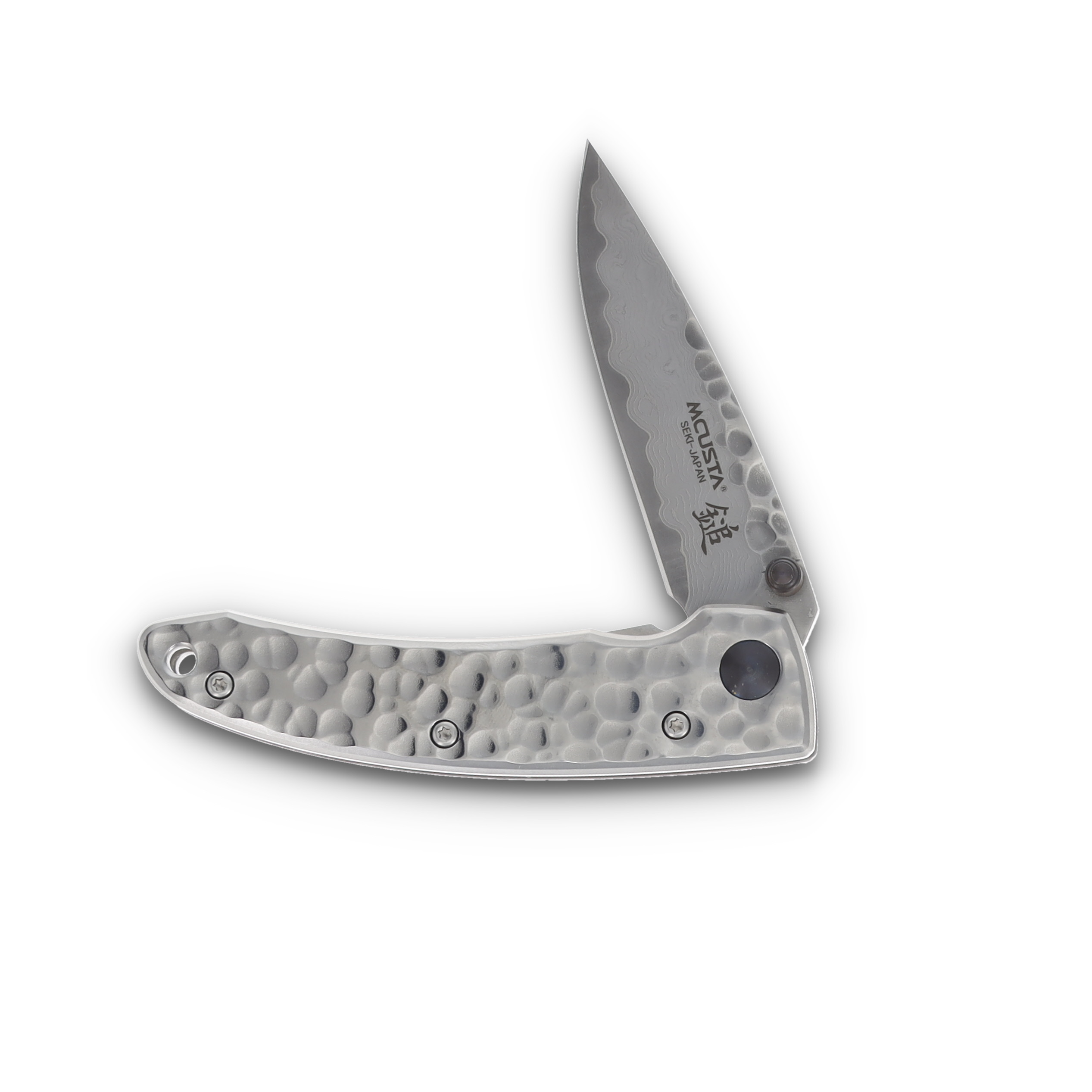 Mcusta MC-11 Forge Small Tsuchi Knife 2.75in Damascus Drop Point MC-113D View 2