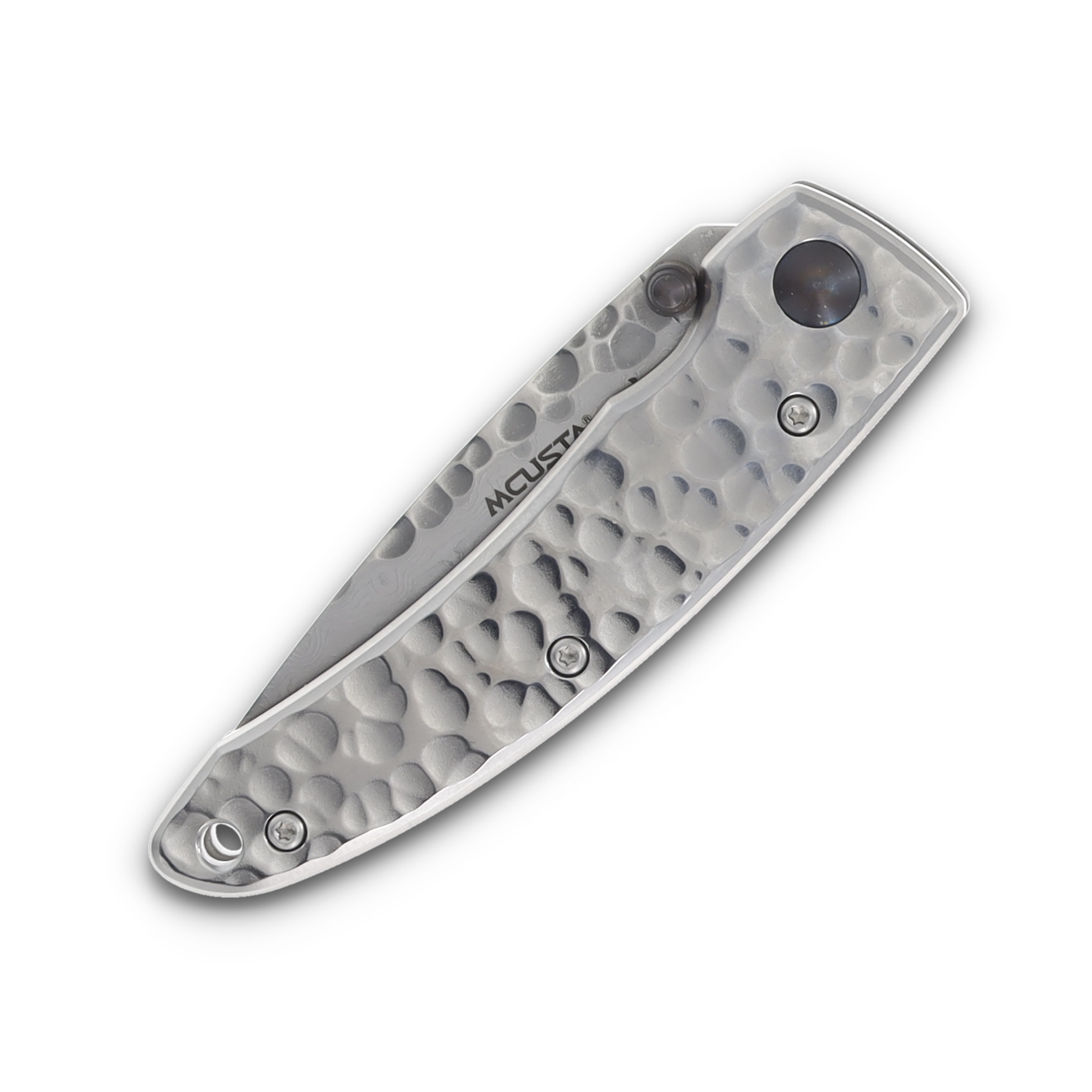 Mcusta MC-11 Forge Small Tsuchi Knife 2.75in Damascus Drop Point MC-113D View 3