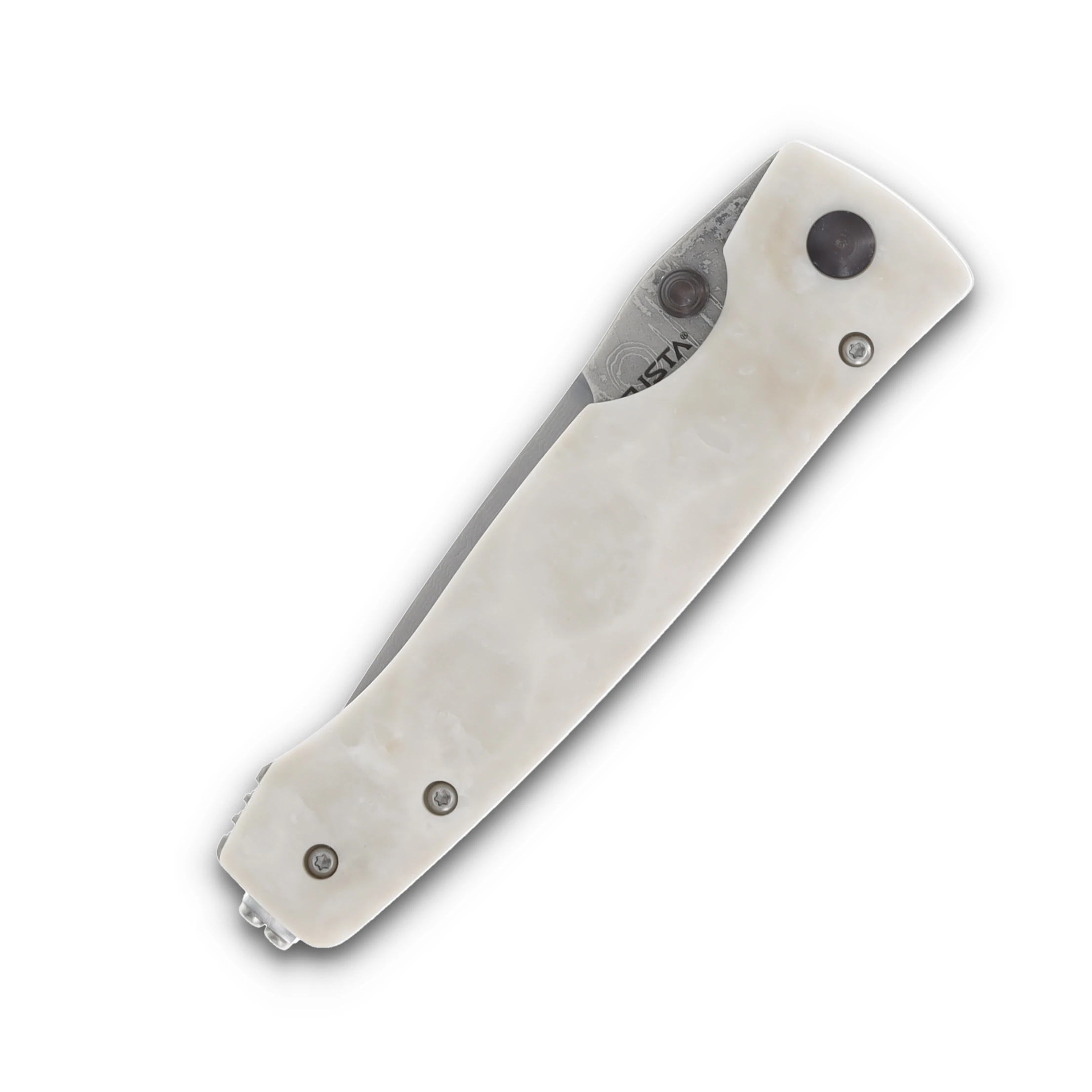 Mcusta MC-12 Tactility Elite Damascus Folding Knife Corian MC-126D View 3