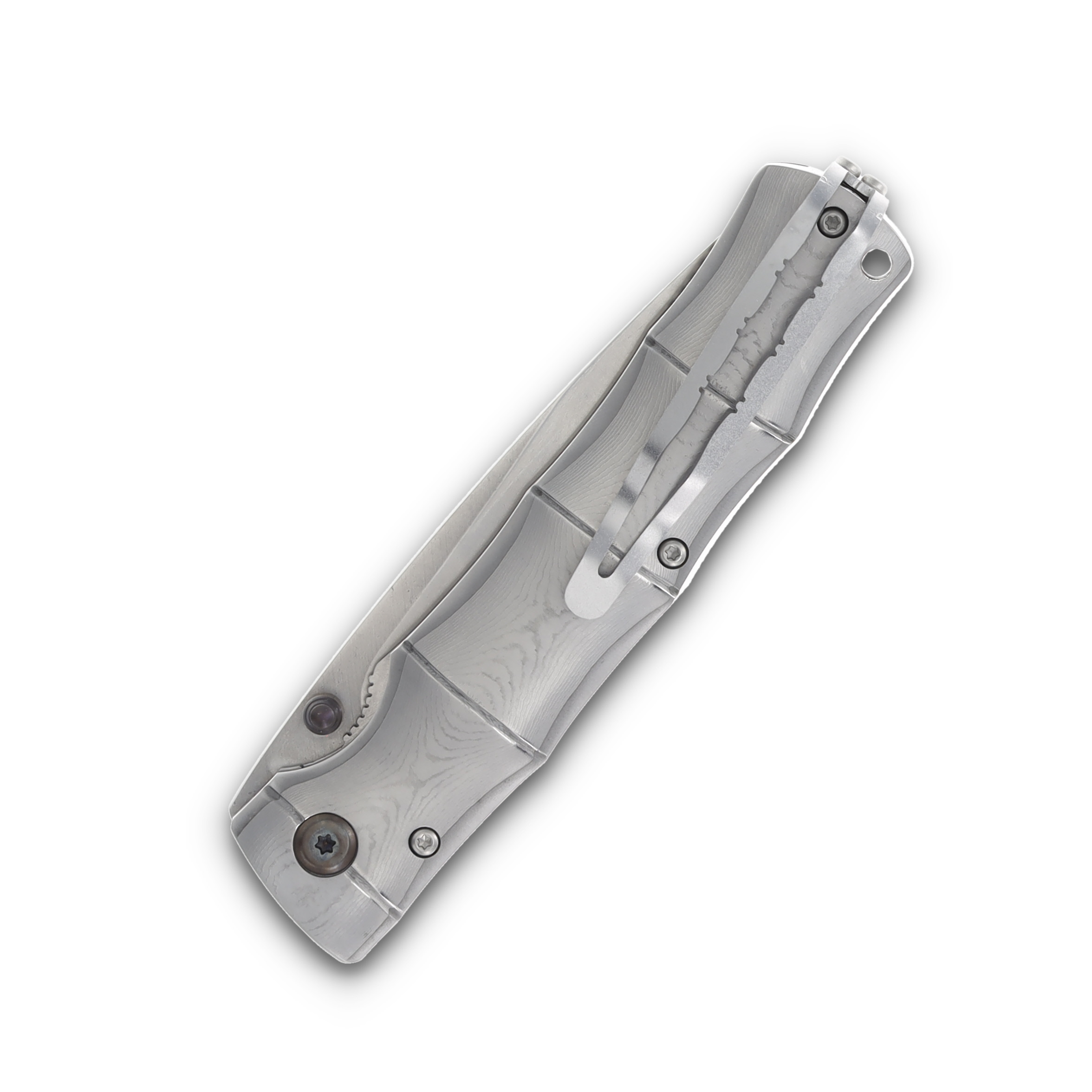 Mcusta MC-20 SHINRA Maxima SPG2 Folding Knife Damascus Handle MC-202G View 4
