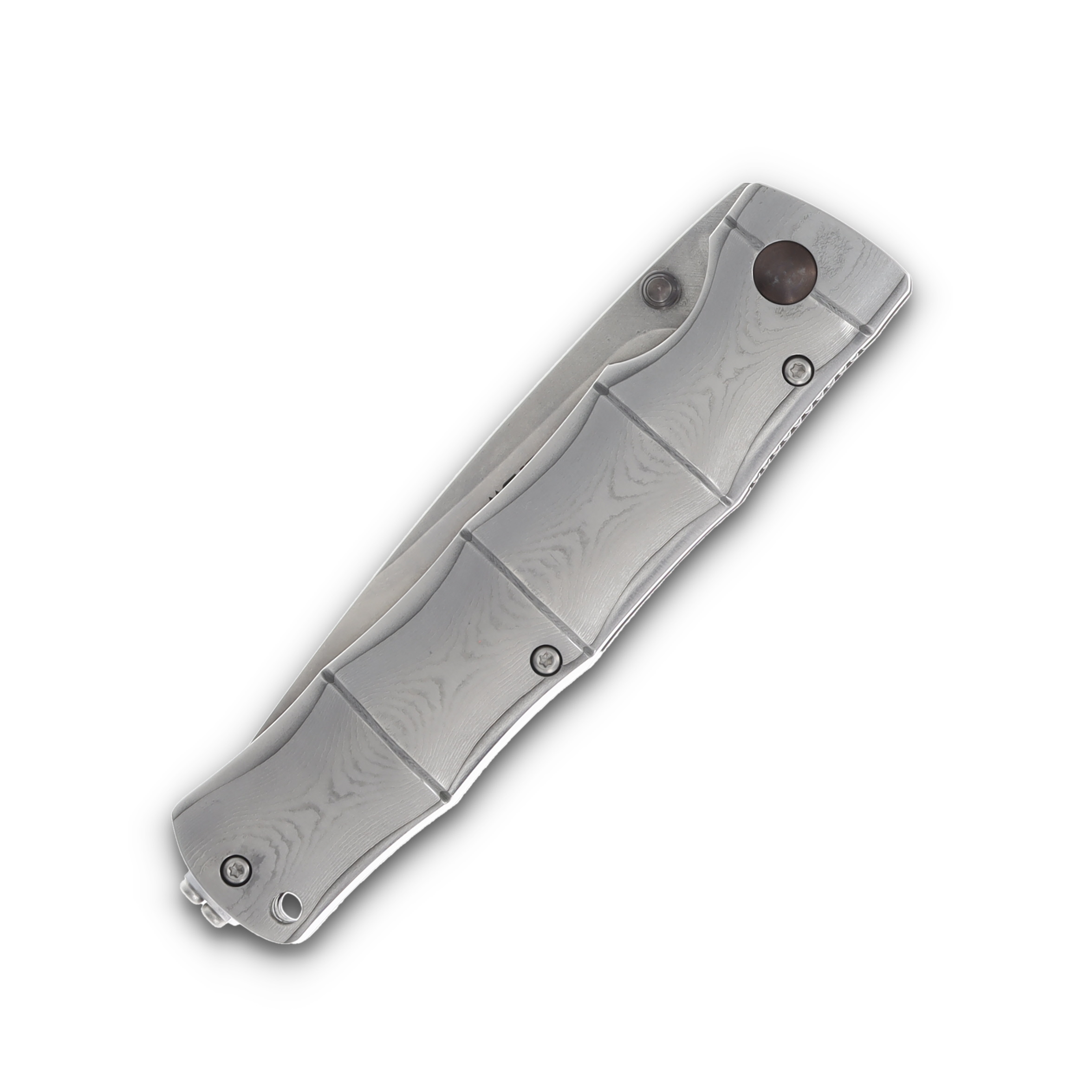 Mcusta MC-20 SHINRA Maxima SPG2 Folding Knife Damascus Handle MC-202G View 3