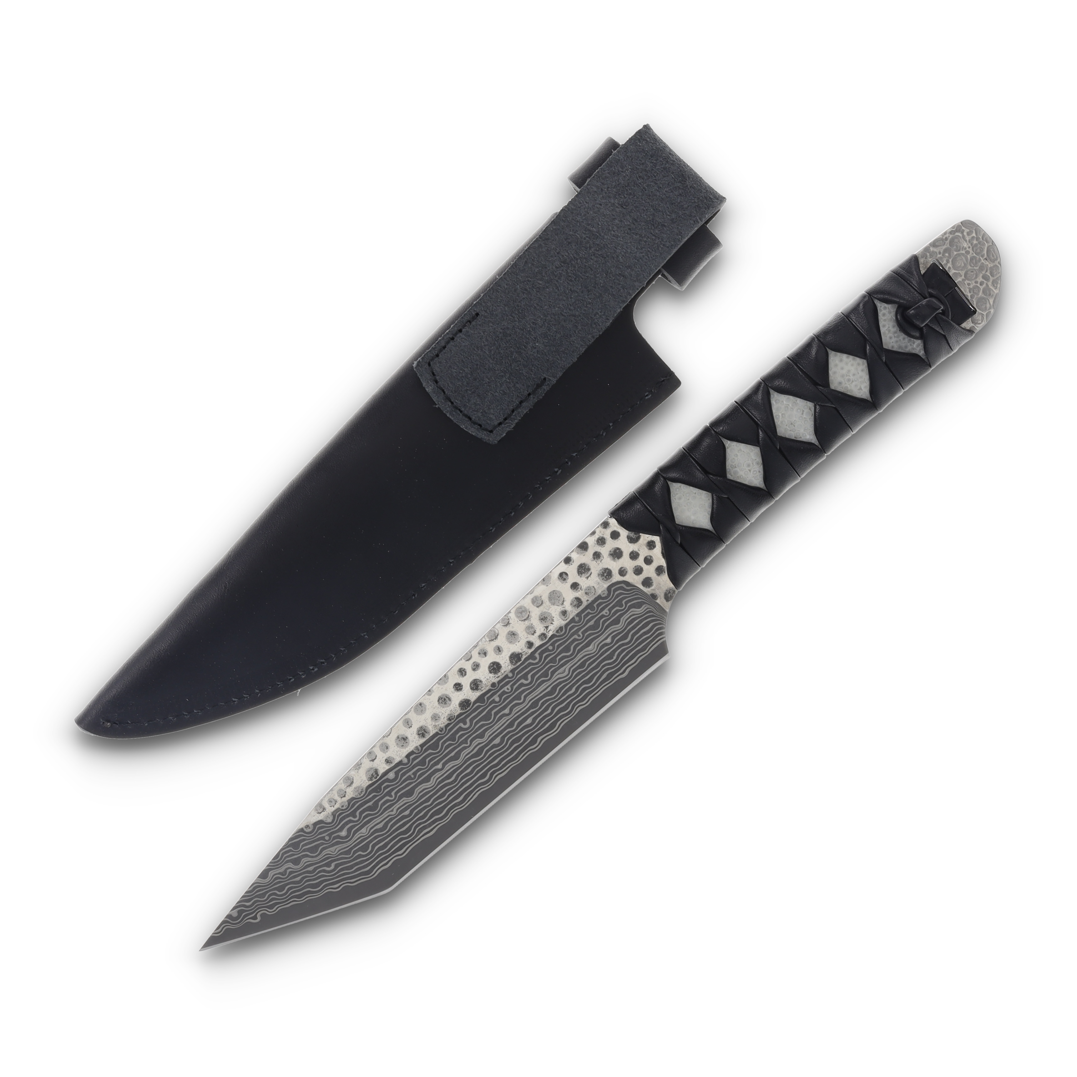 Mcusta MC-24 TANTO w/pouch  SPG2 Damascus Blade  Handle MC-241GD View 1