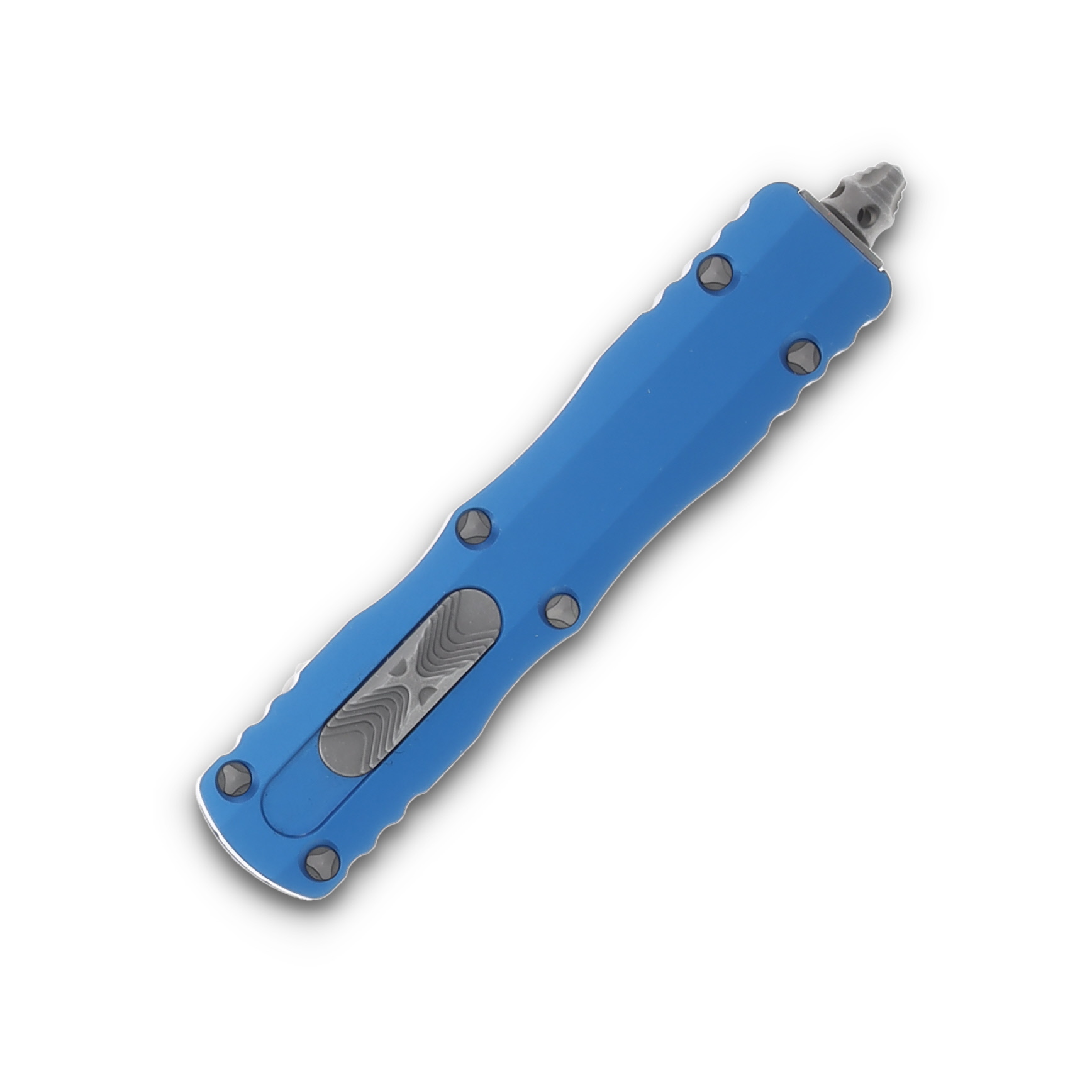 Microtech Knives Dirac Auto OTF Blue D/E 2.92in Apocalyptic Dagger AUMT22510APBL View 3