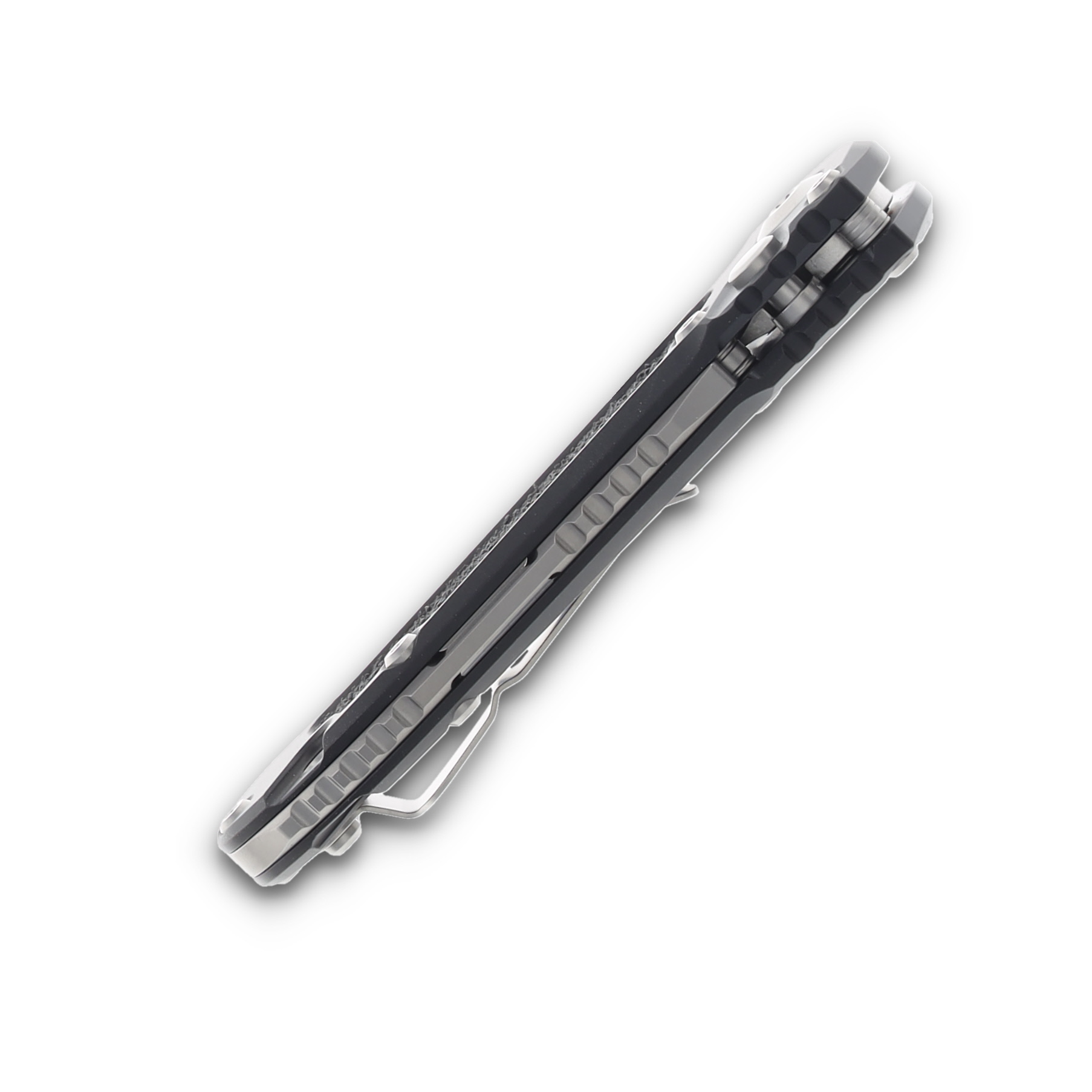 Microtech Knives LUDT Gen III AUTO Black 3.5in Stonewash Tanto Part Serr AUMT113611 View 6