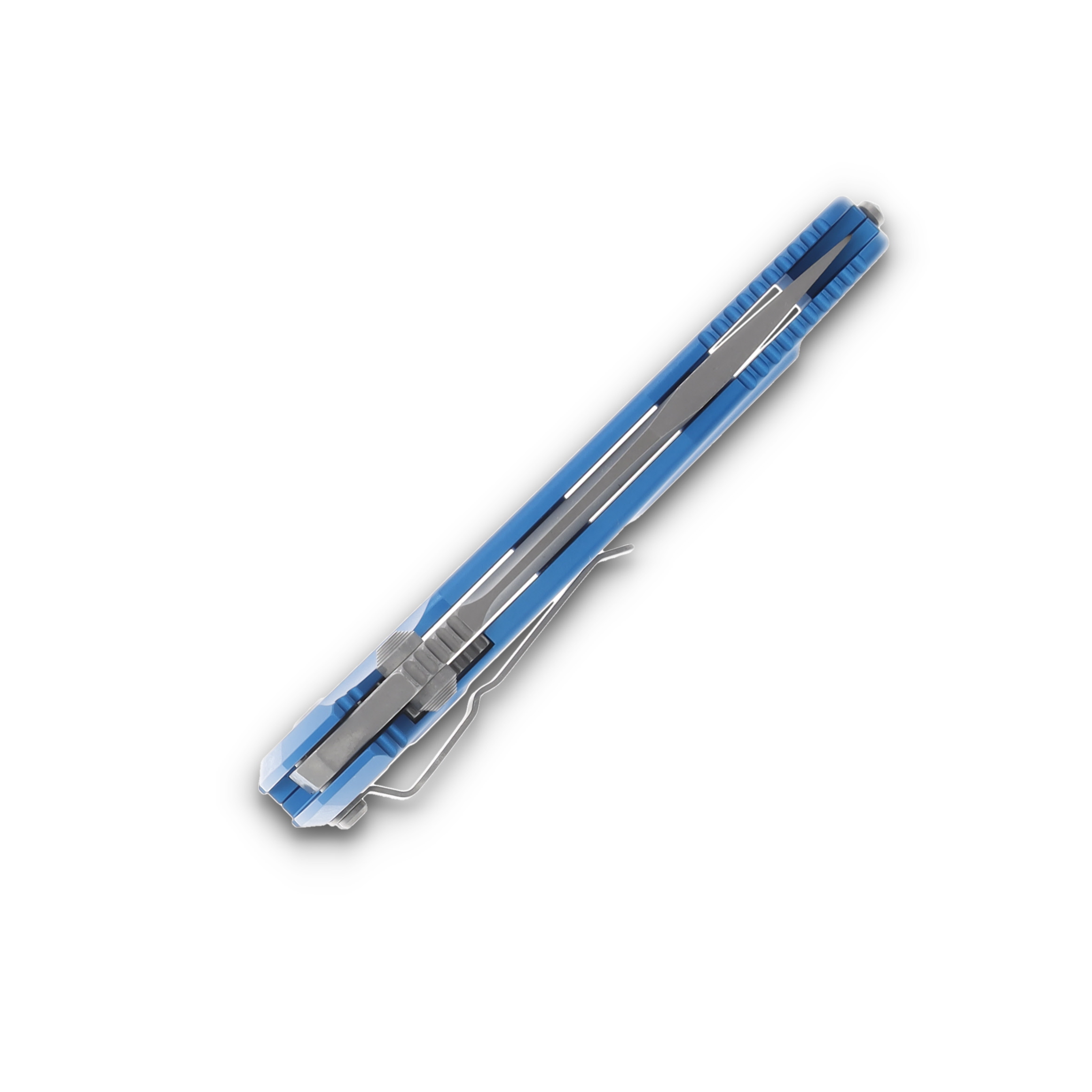 Microtech Socom Elite Folding Knife Blue 4.0in Part Serr Apocalyptic Clip Point MT16011APBL View 7