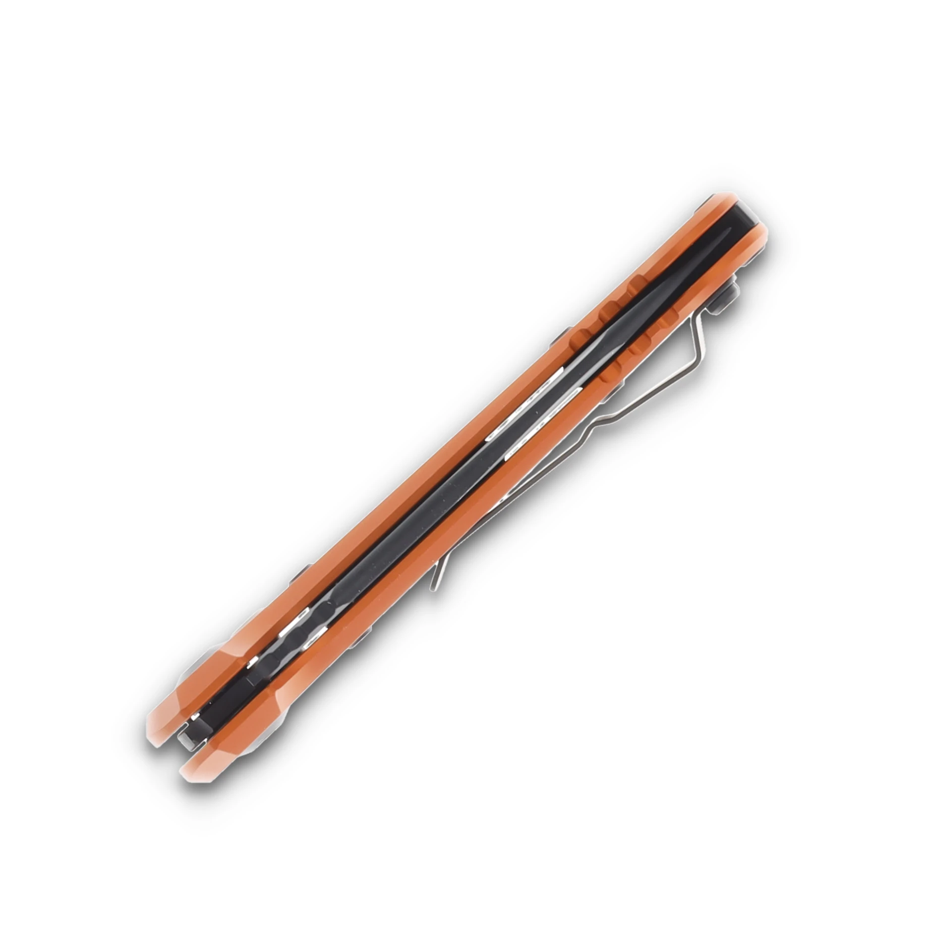 Microtech Knives LUDT Gen III AUTO Orange 3.5in Black Tanto Serrated AUMT11363OR View 6