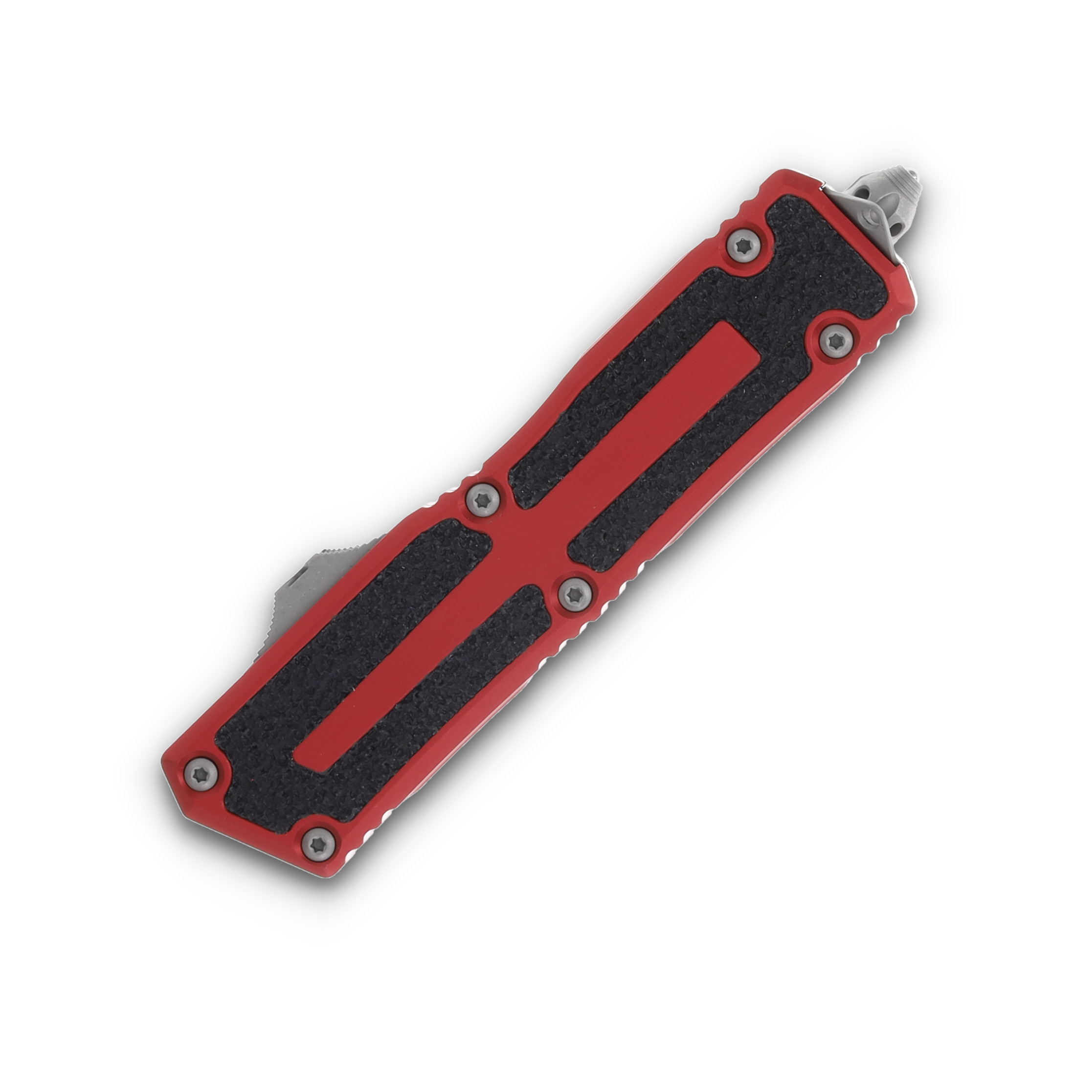 Microtech Scarab II D/E-S Gen III Auto OTF Red Knife Apoc 3.9in Drop Point AUMT118010APRD View 3