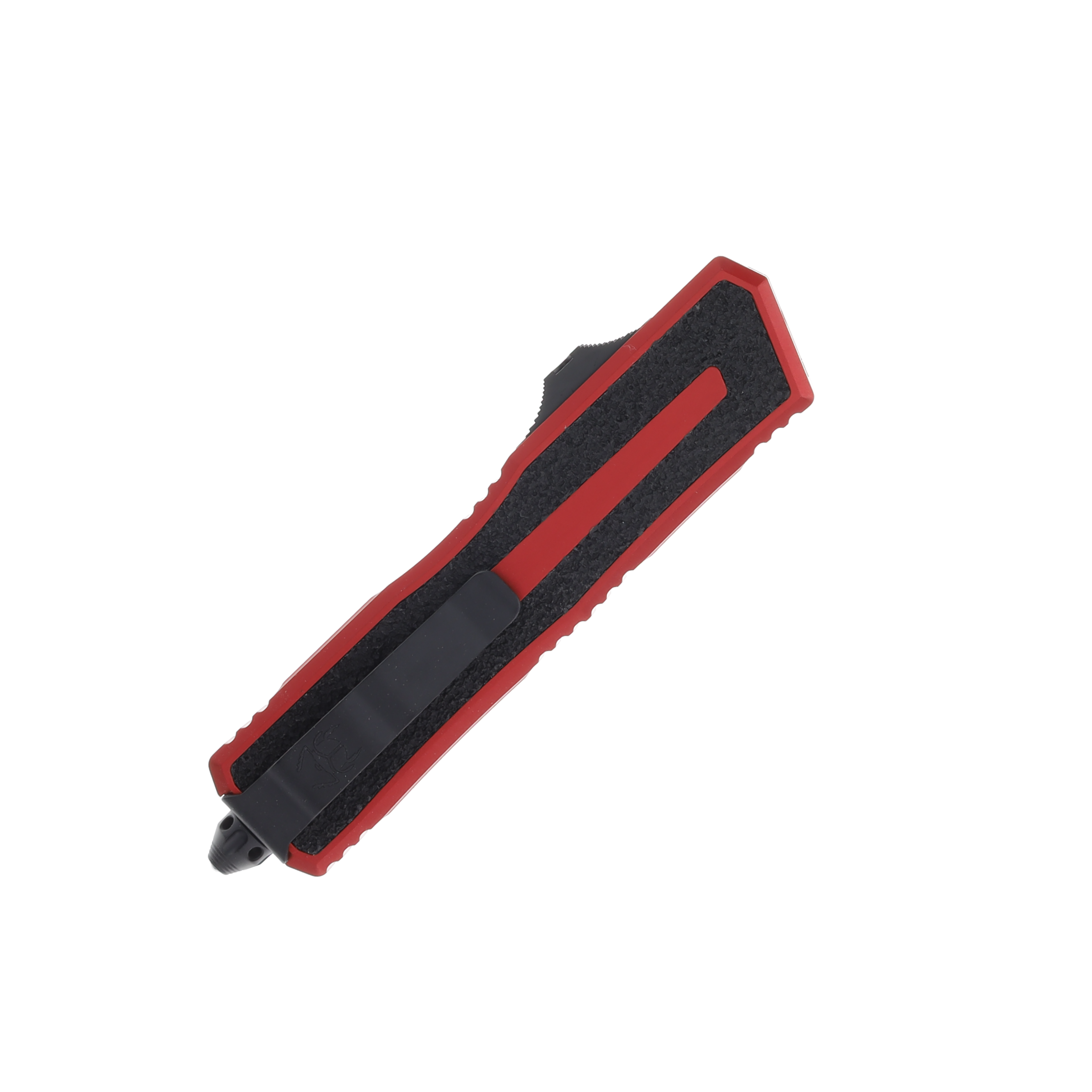 Microtech Scarab II D/E-S Gen III Auto OTF Red Knife Black 3.9in Drop Point AUMT11801RD View 3