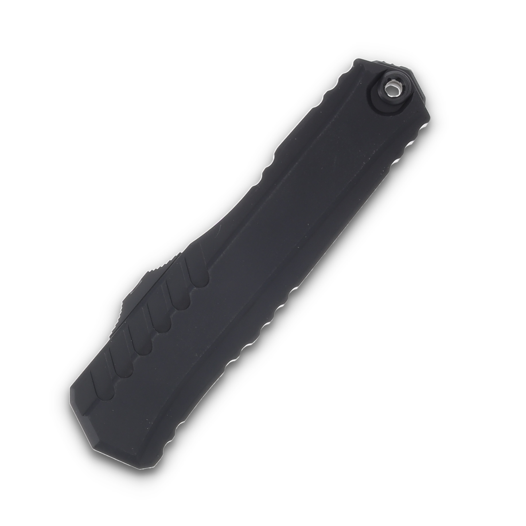 Microtech Knives Cypher II OTF Auto Tactical Black D/E 3.5in Full Serr Dagger AUMT12423T View 3