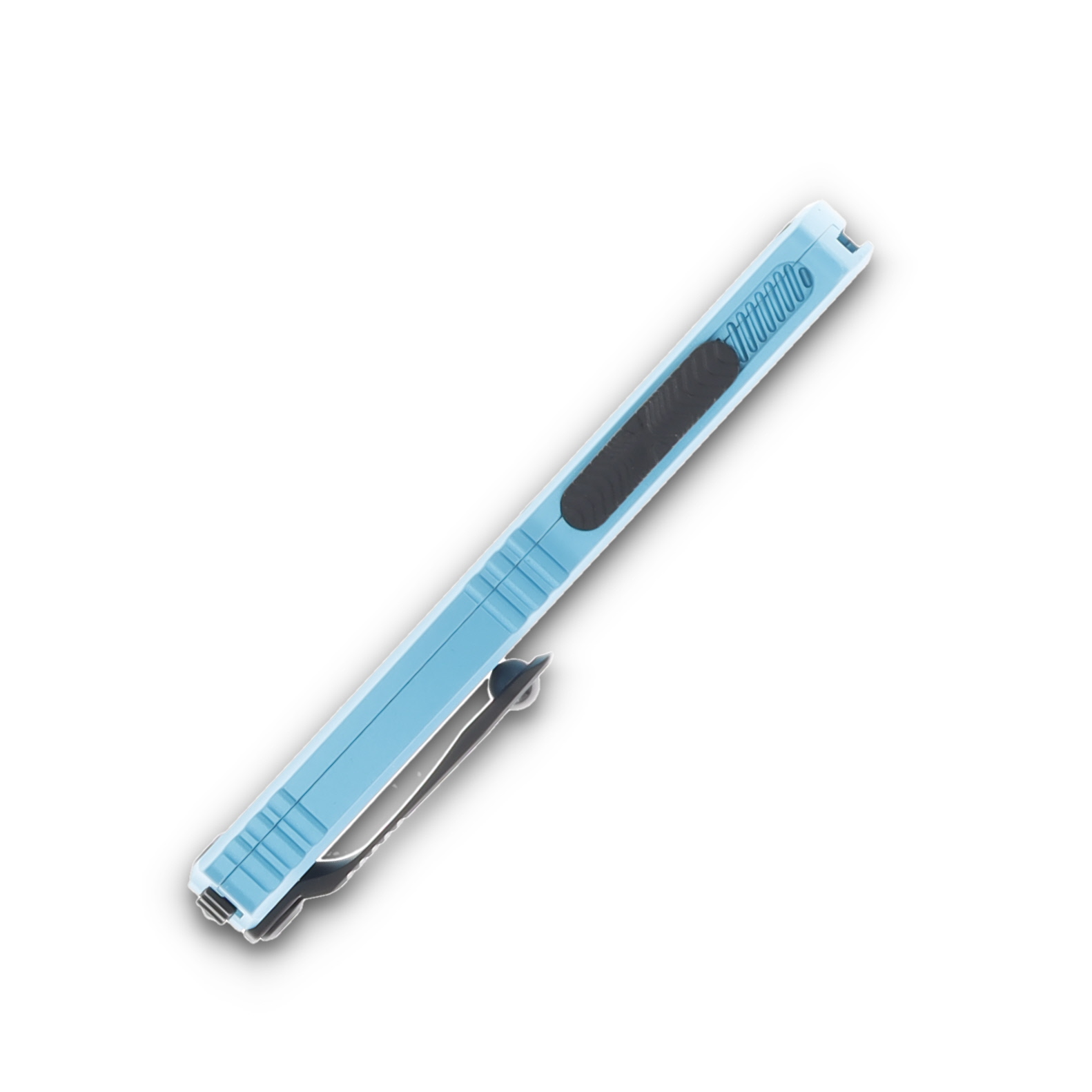 Microtech Hera II Mini OTF Auto Knife Turquoise 3in Part Serr D/E Black Dagger AUMT1702M2TQ View 6