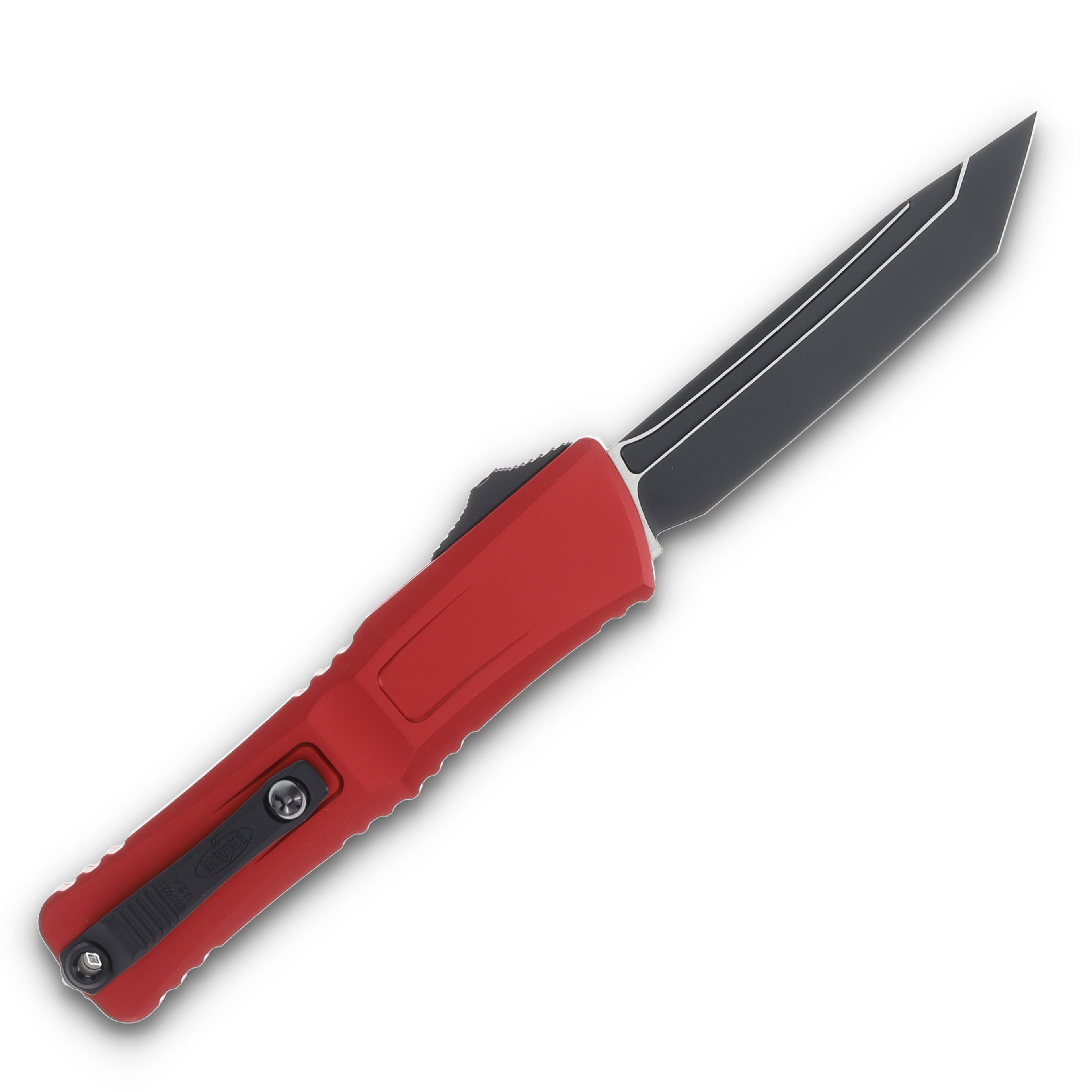 Microtech Combat Troodon Gen III OTF Red 4.0in Black Tanto Blade AUMT11441RD View 2
