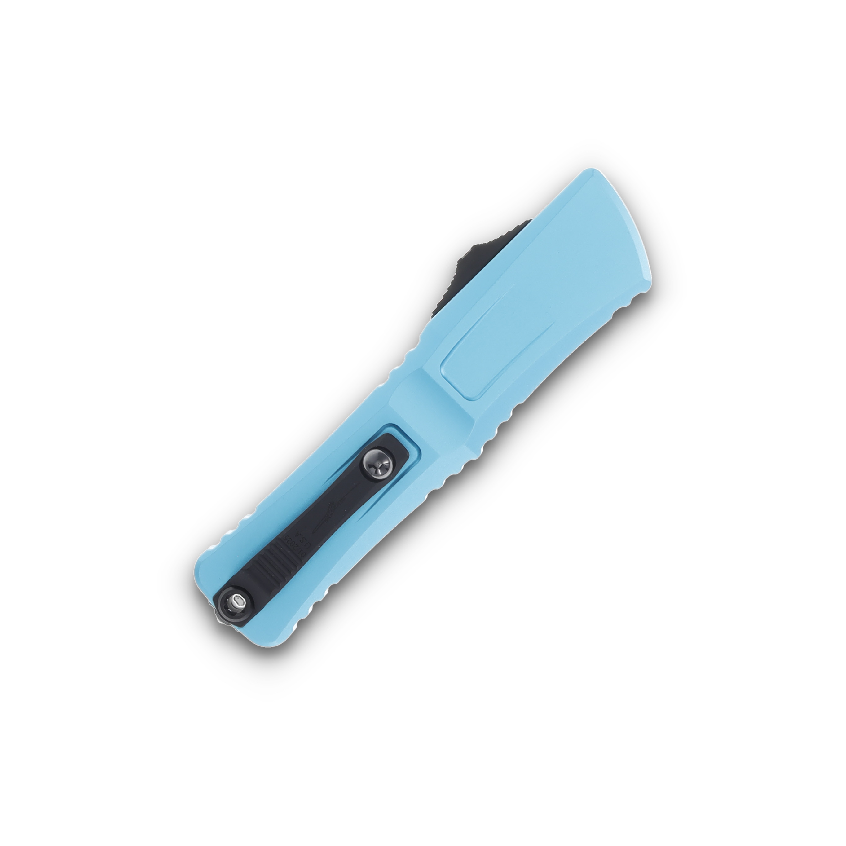 Microtech Combat Troodon Gen III Interceptor Black Part Serr Turquoise Signature Series AUMT12172TQS View 4