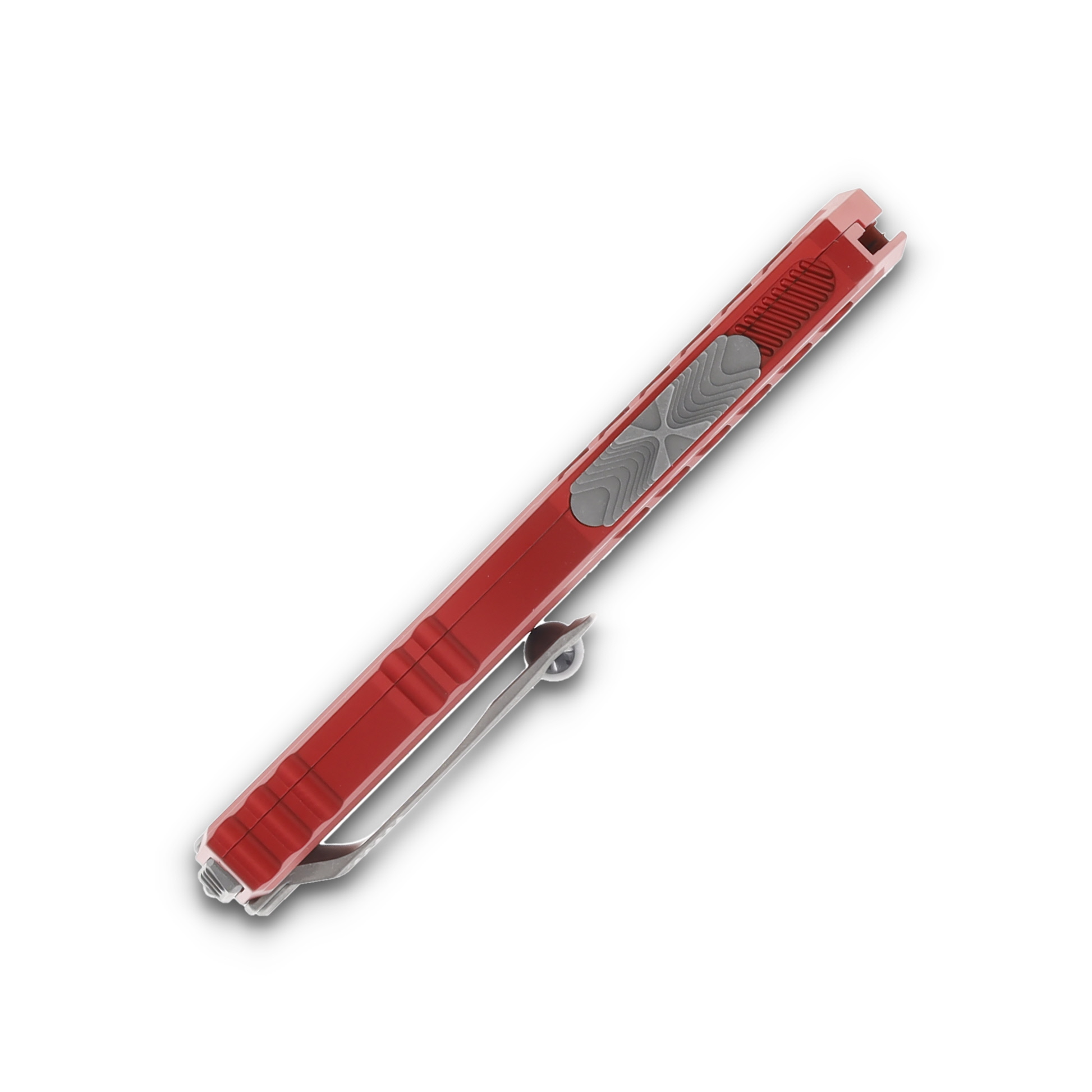 Microtech Knives Cypher II OTF Auto Red 3.5in Part Serr Apocalyptic Dagger AUMT124211APRD View 6